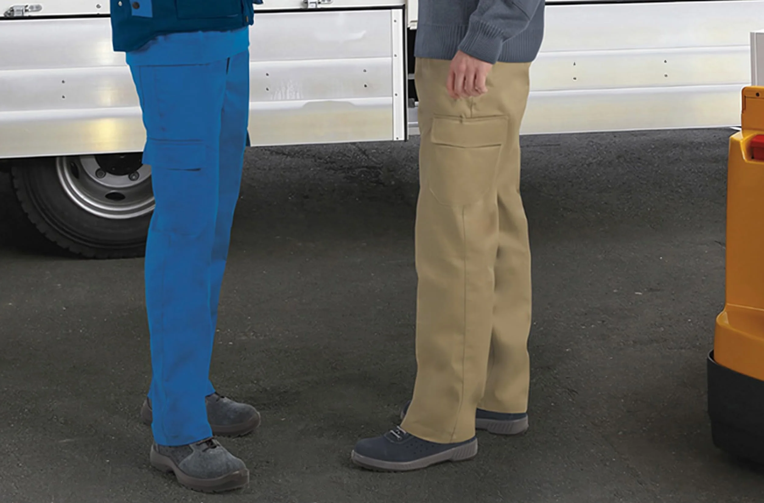 Pantalón de Trabajo Multibolsillos para Hombre Resistente Elástico Uniformes Laborales Construcción