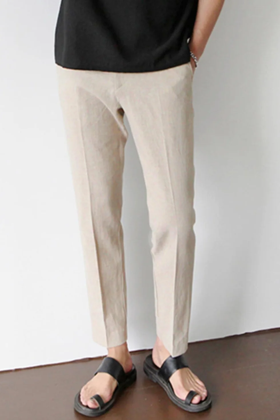 GINGTTO Pantalones Chino Hombre Slim Fit Stretch Verano Pantalon Ligero Casuales Bolsillos