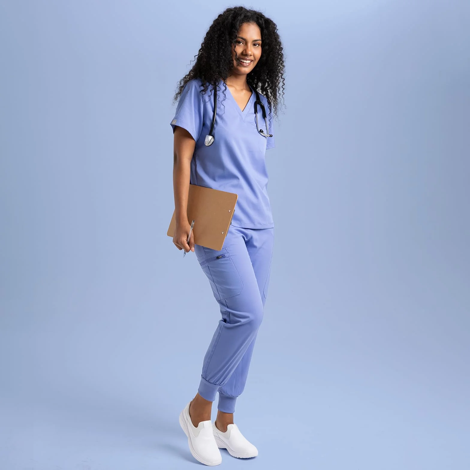 Hawkwell Zapatillas de trabajo cómodas y antideslizantes para mujer