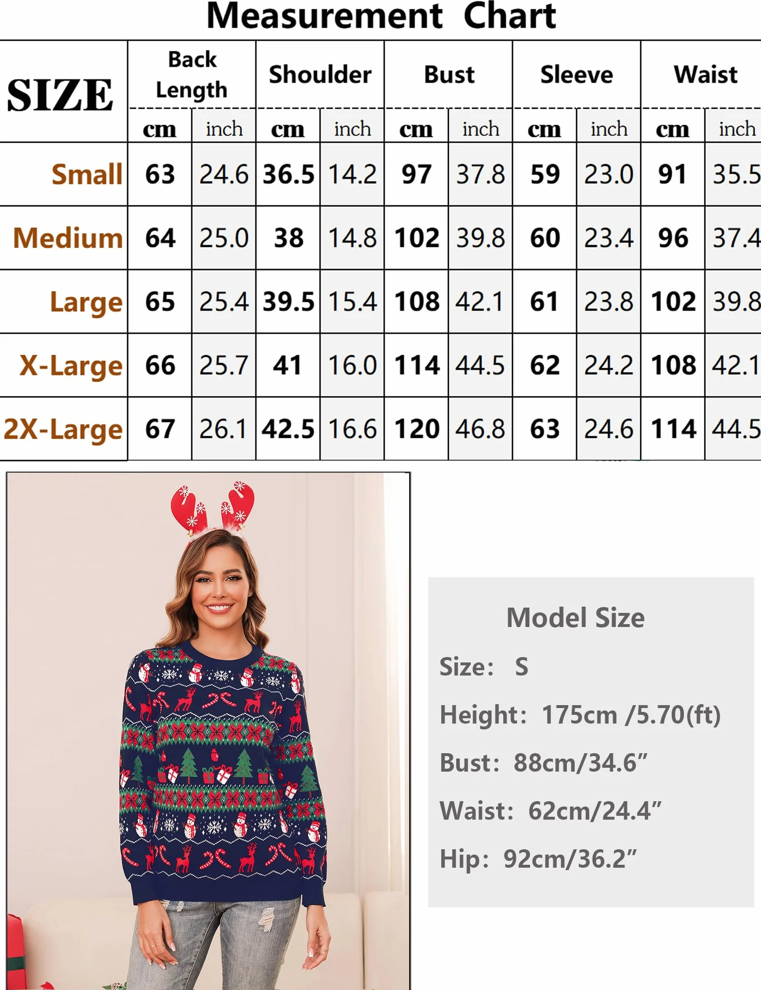 Totatuit Jersey Navideño Mujer Jersey Navidad Mujer Manga Larga Suéter de Navidad para Mujer Invierno Ropa de Punto de Reno Monigote de Nieve