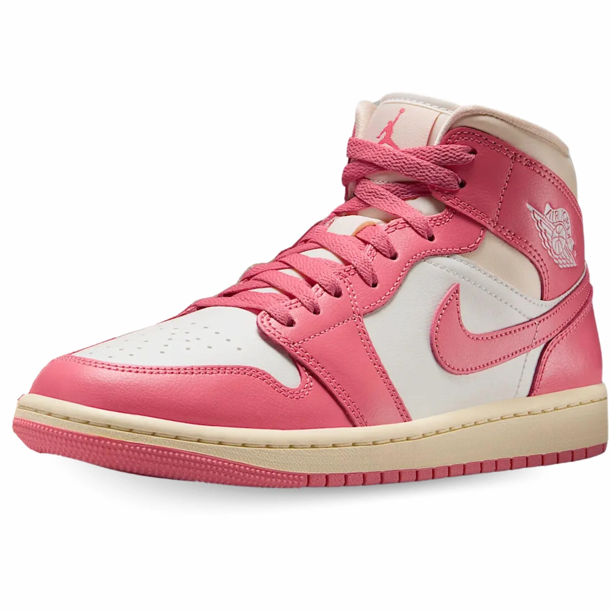 Nike Tenis Air Jordan 1 Mid para mujer, Sail/Pink Salt-guayaba Ice-muselina, 41 EU