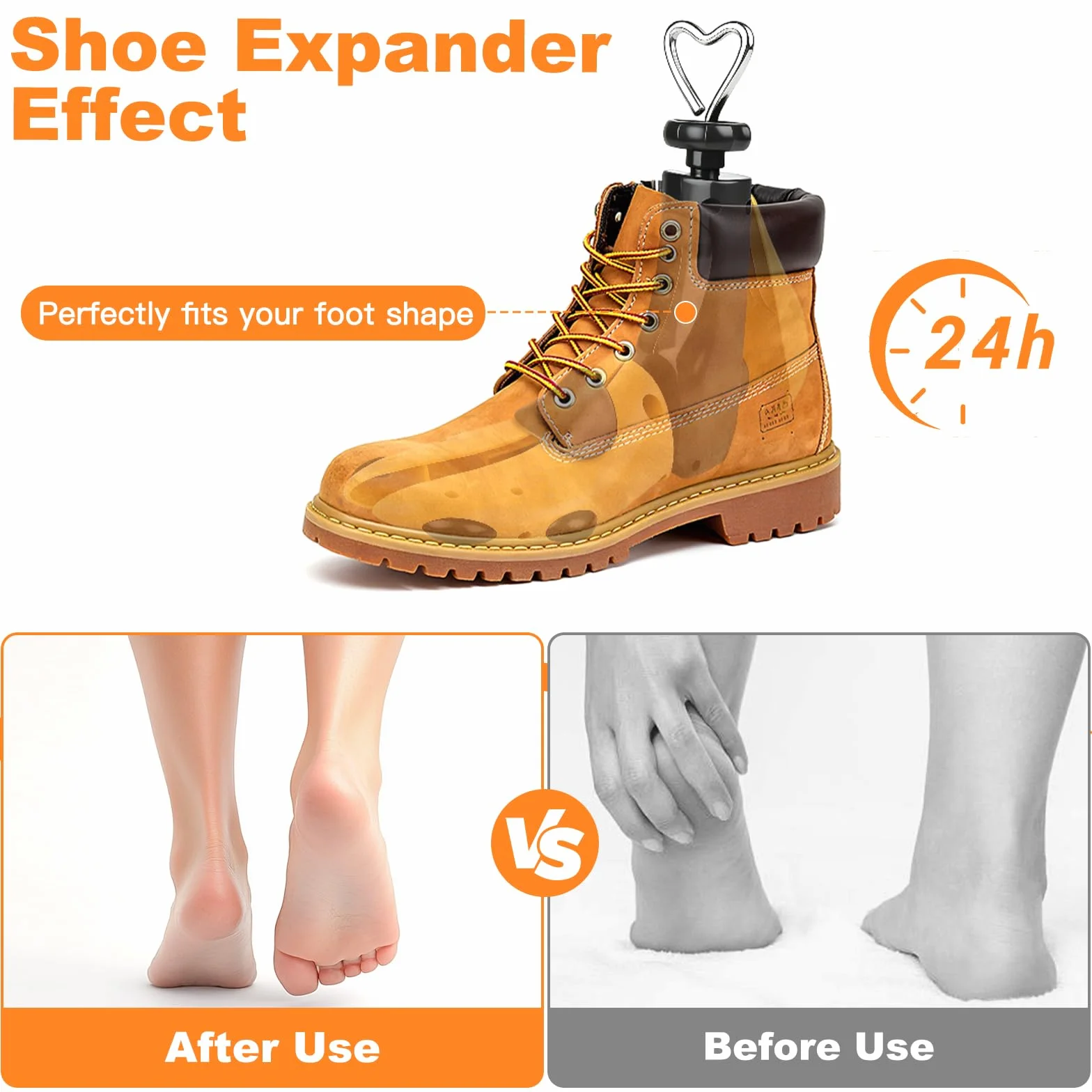2 unidades de dilatadores de zapatos para hombre y mujer, longitud ajustable y anchura, separador de zapatos para zapatos ajustados, botas, zapatos de senderismo, botas y zapatillas, ancho