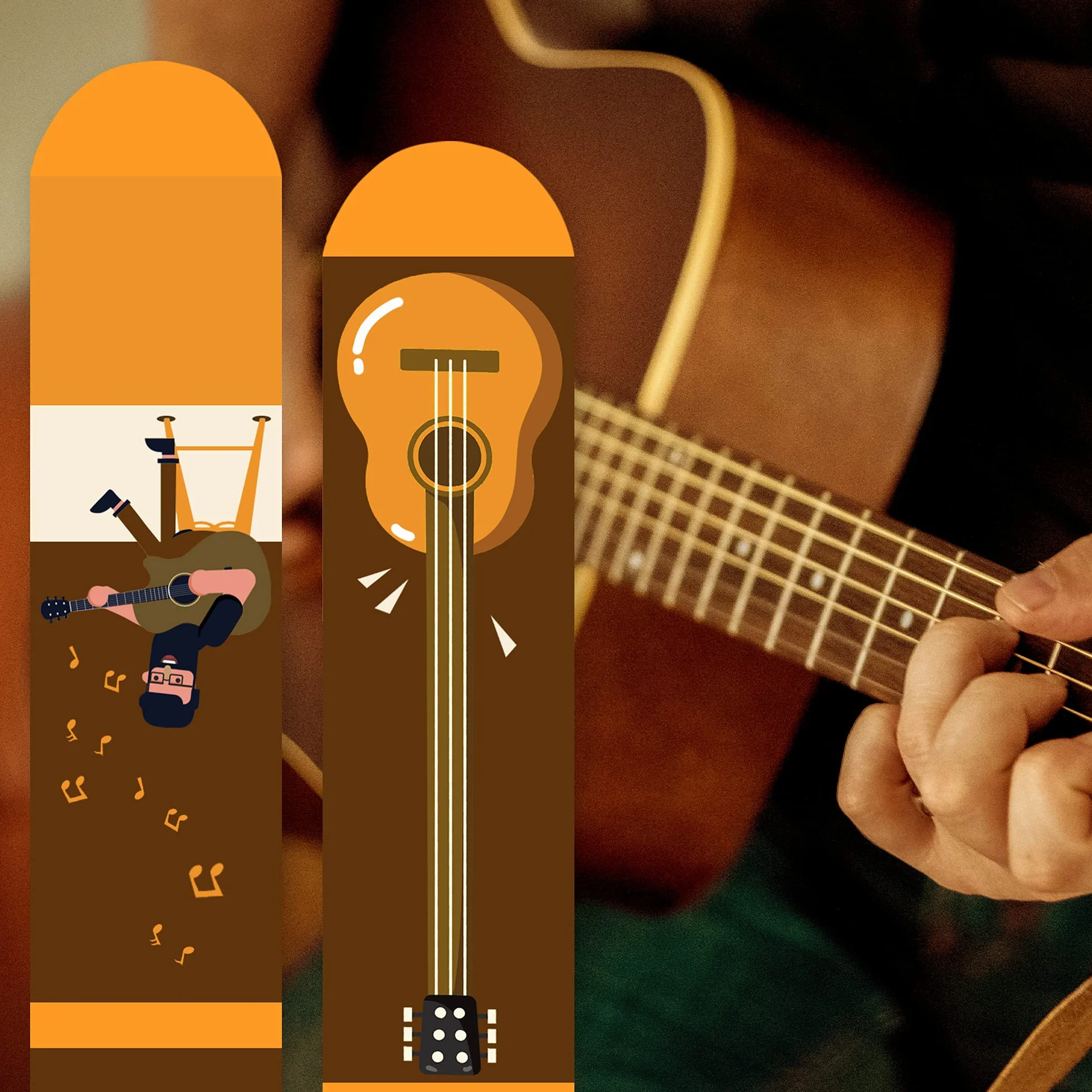 AGRIMONY Divertidos Calcetines de Guitarra para Hombre y Mujer-Regalos Originales para Navidad Cumpleaños