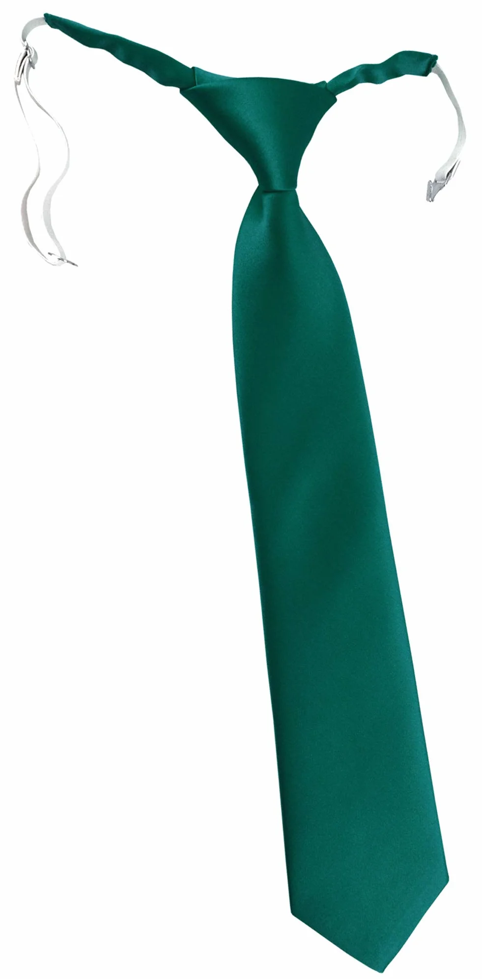TigerTie Corbata infantil en monocolor, preatada con goma elástica