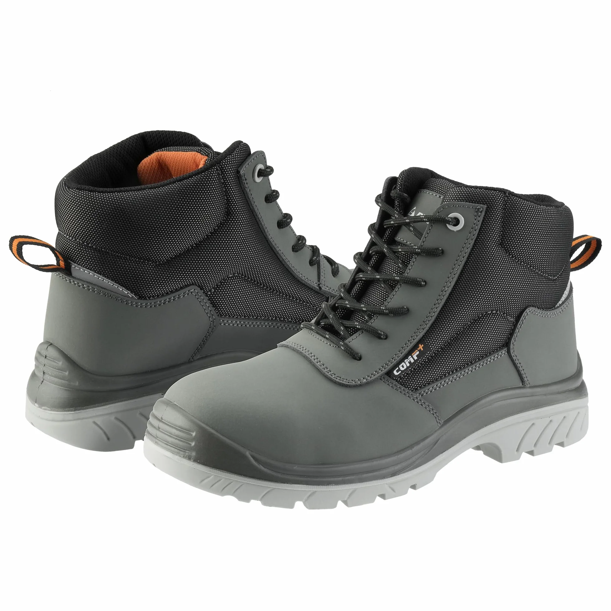 Bellota 72307GJS3 - Bota de Seguridad Comp+ Nobuck S3 Gris de Hombre y Mujer de Piel Hidrofugada Nobuck, Ligero y Resistente