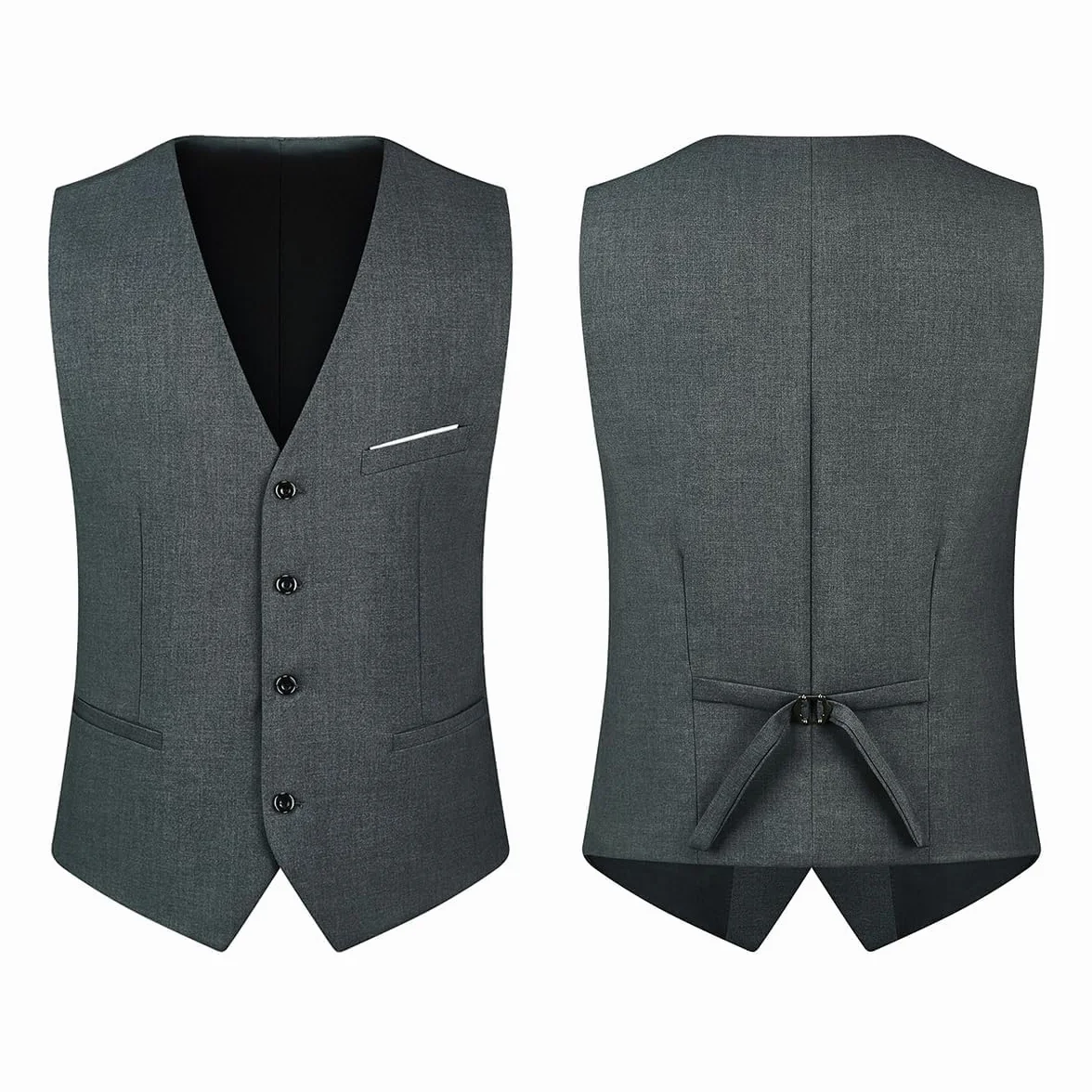 Conjunto de 3 piezas de chal ajustado con solapa de un botón para boda, baile de graduación, chaleco, pantalones