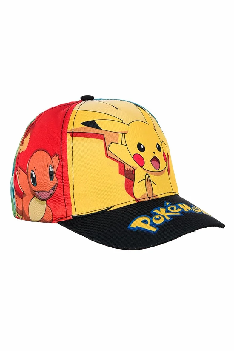 Pokémon Gorro para Niños, Gorra de Beisbol Pikachu Bulbasaur Squirtle Charmander Eevee Gorra de Verano Infantil
