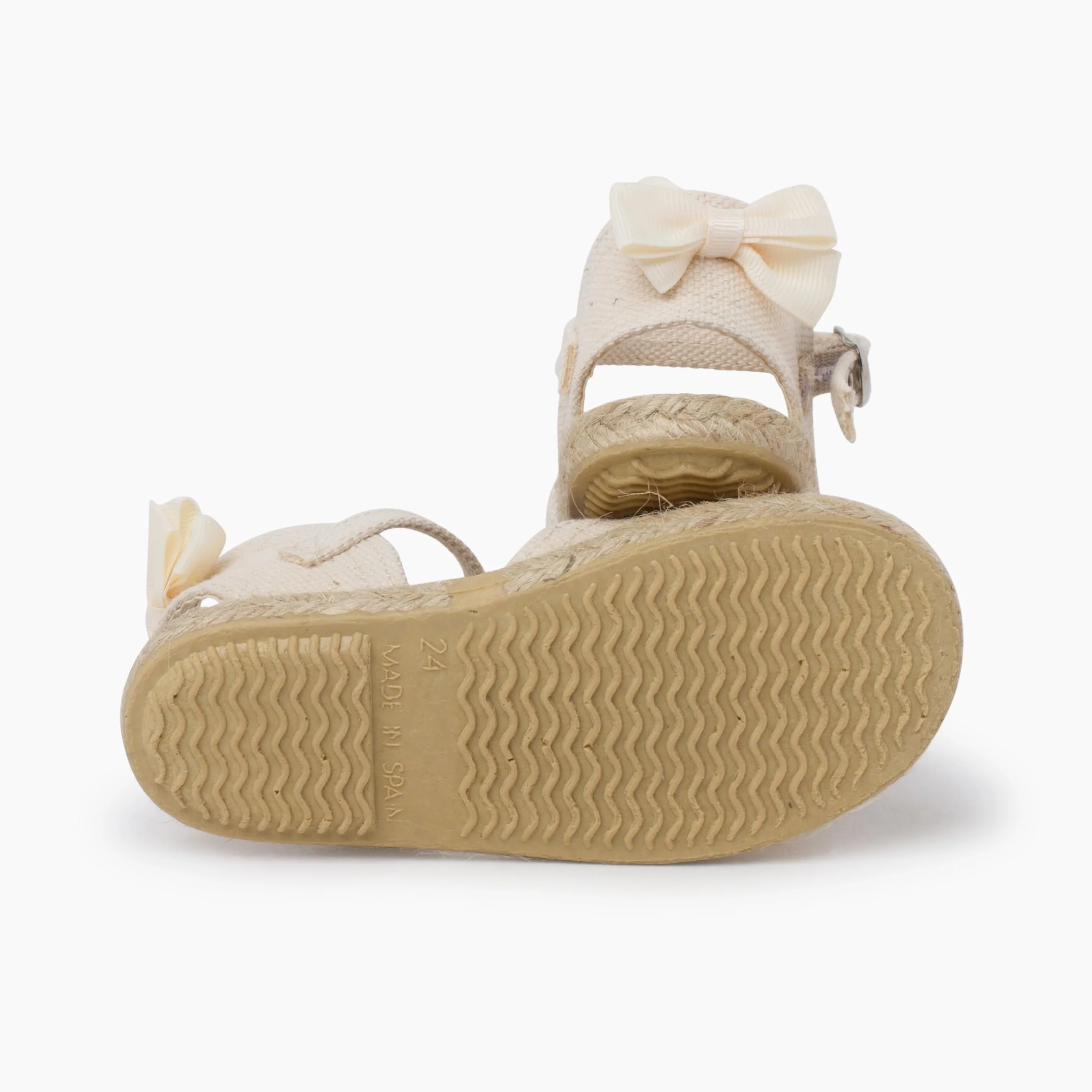 Pisamonas Alpargatas Ceremonia Lazo Trasero Grosgrain