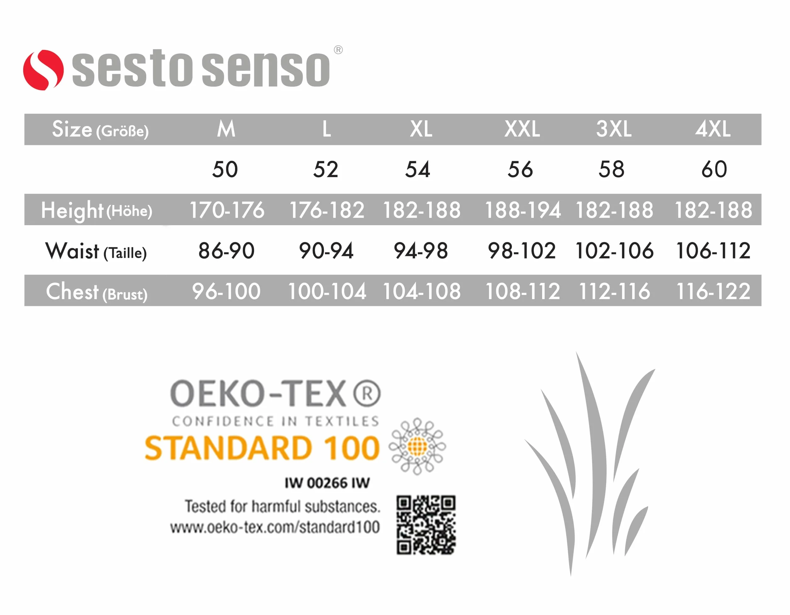 Sesto Senso Pijama Pantalon Corto Hombre Algodón 1-2 Pack Pantalón de Dormir Cuadros o Liso