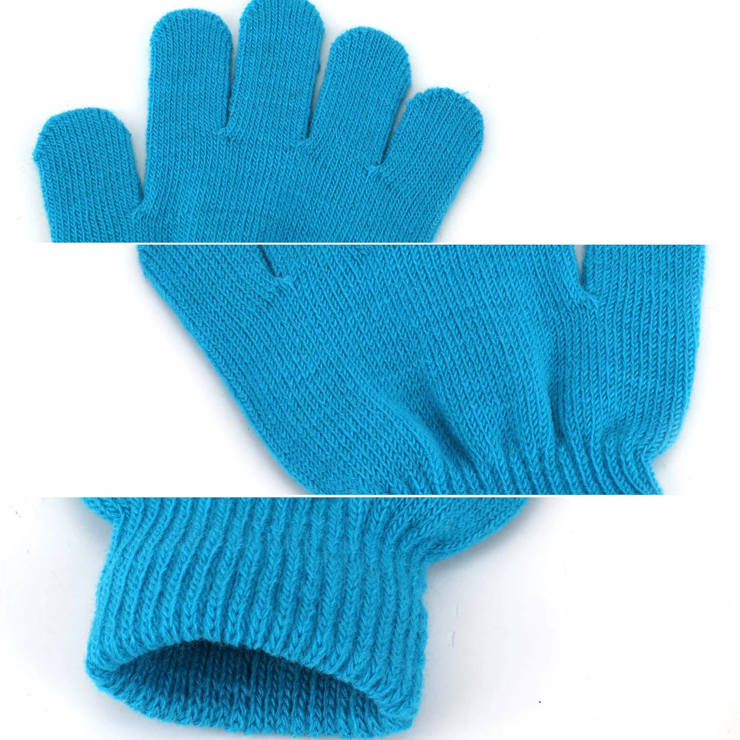 QKURT 6 Pares Guantes de Invierno para Niños,Invierno Guantes Guantes Calientes Guantes de dedos completos para Niños Niñas