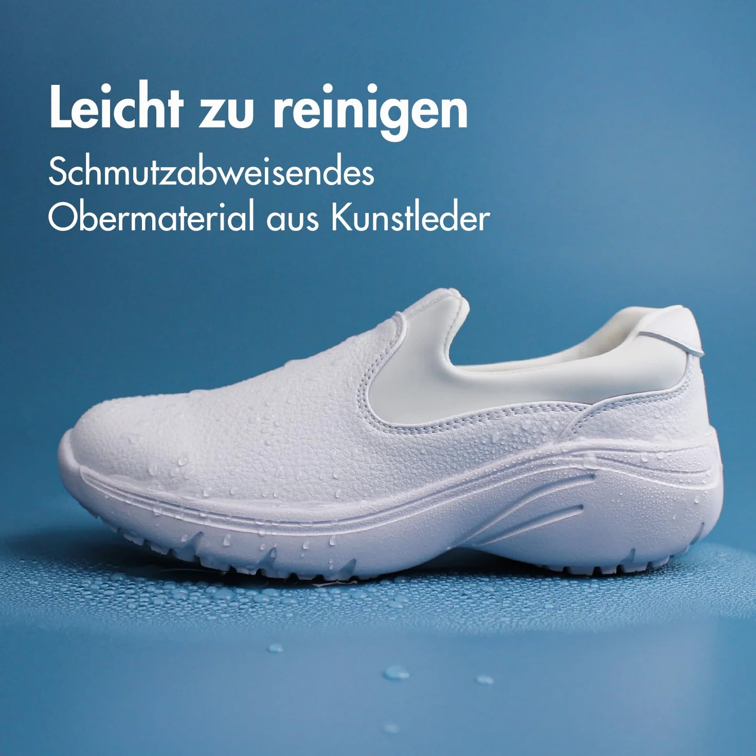 Hawkwell Zapatillas de trabajo cómodas y antideslizantes para mujer