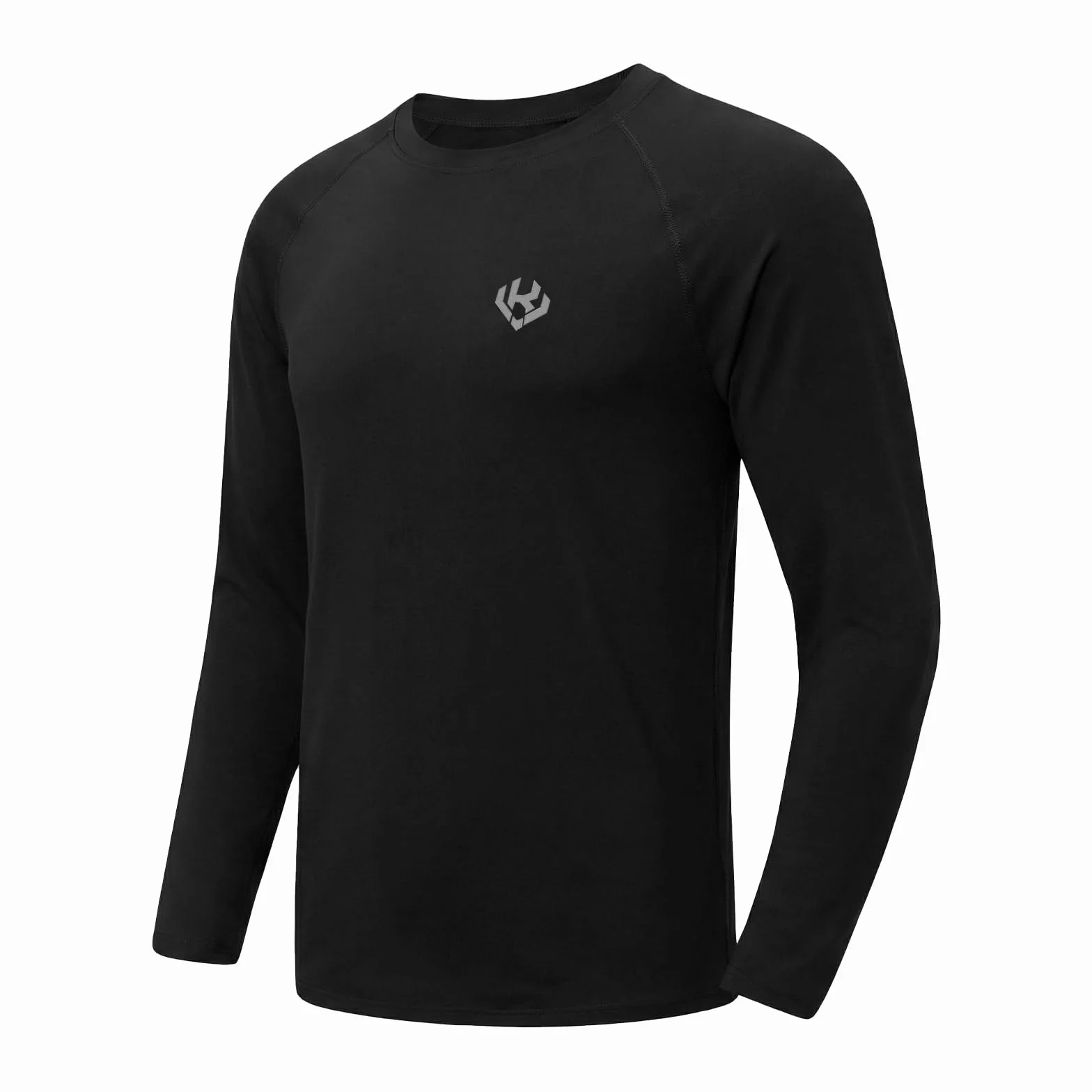 Camisetas Deporte Hombre Secado Rápido Respirable Camisetas Manga Larga Camiseta Funcional Ligera de Shirt UV Protección Top Cuello Redondo Holgado Shirts Aplicable Correr Fitness Entrenamiento