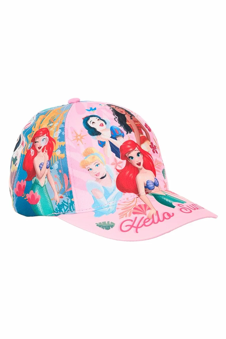 Disney Princesas Gorro para Niñas, Gorra de Beisbol Cenicienta Sirenita Blancanieves Vaiana, Gorra de Verano Infantil