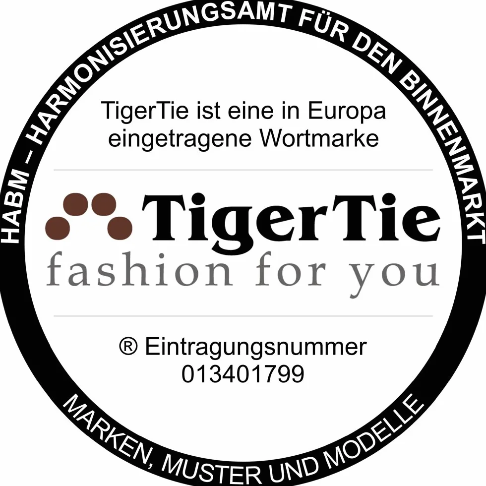 TigerTie Corbata infantil en monocolor, preatada con goma elástica