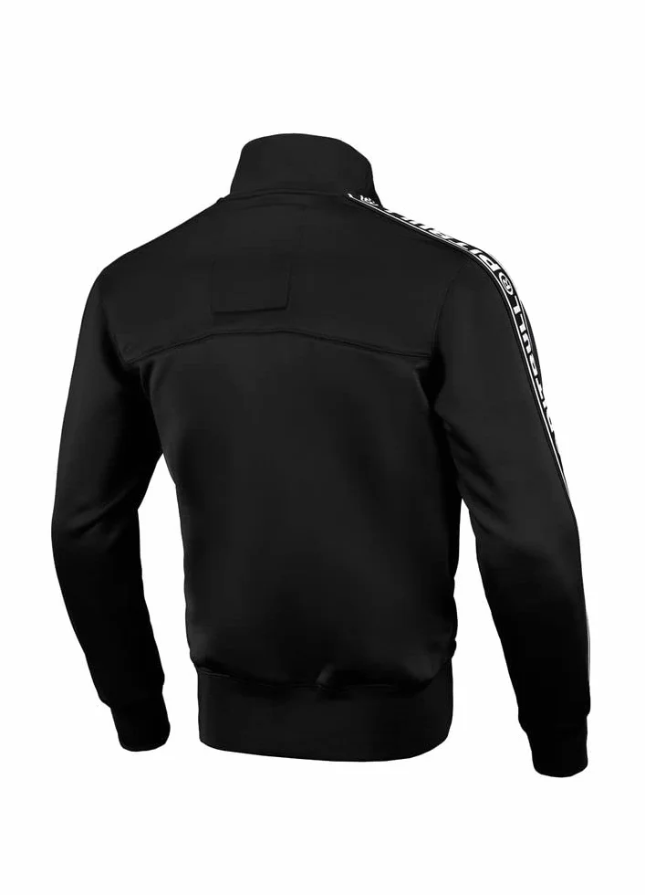 PITBULL Sudadera con Cremallera Hombre Deportiva Oldschool Premium Poliéster - Sudadera Cremallera Hombre con Logo Cintas Jacquard Costuras Reforzadas