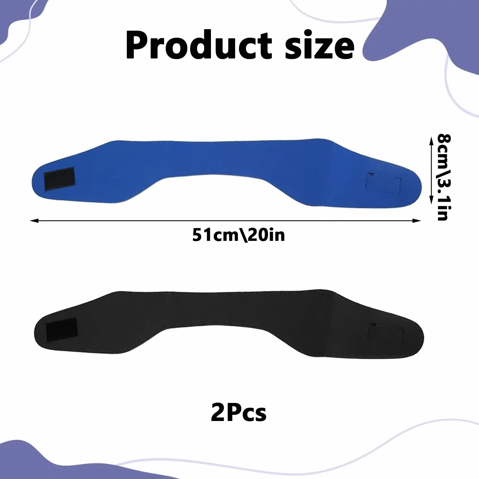 Diadema de natación para niños, diadema de neopreno ajustable, diadema de protección auditiva para piscina, banda deportiva elástica náutica para natación y surf