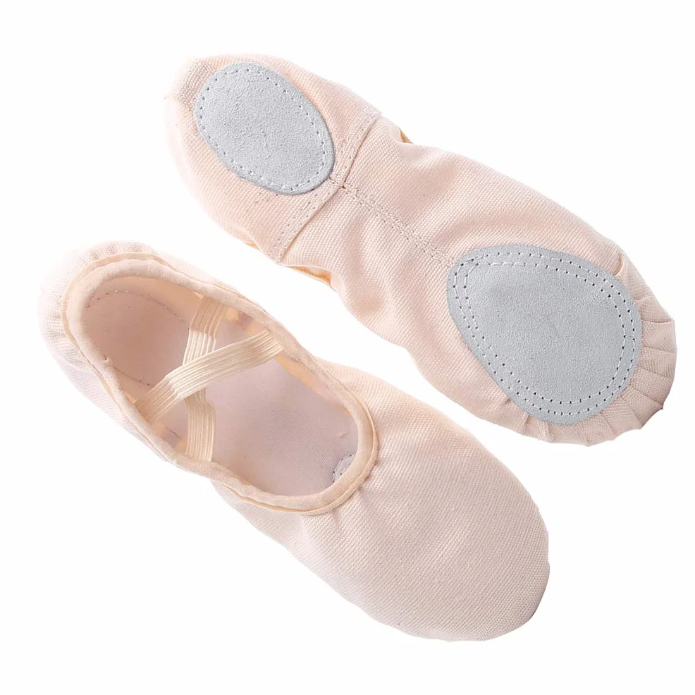 Exceart Zapatos de Ballet de Cuero Zapatillas de Ballet con Suela Completa Zapatos de Baile Zapatos de Yoga para Mujeres Niños Niñas Práctica de Baile 1 par Talla 25