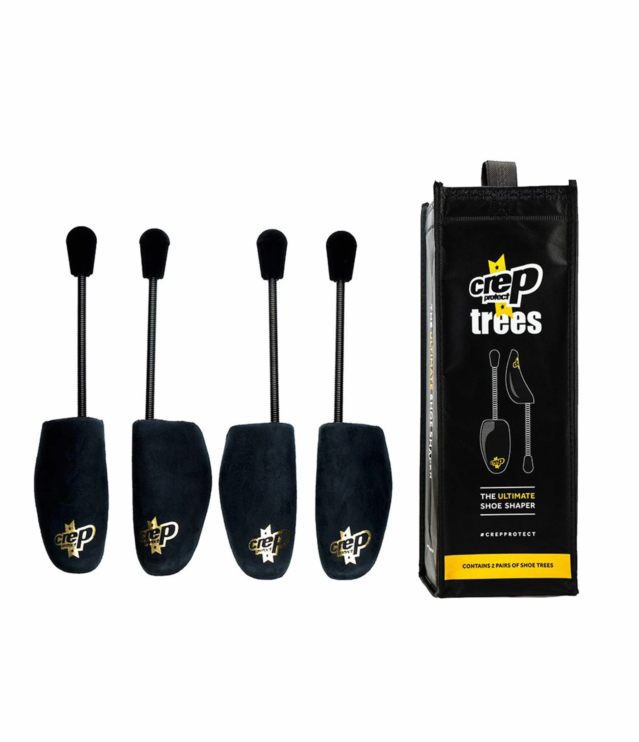 Crep Protect El moldeador de zapatos definitivo, árboles negros (2 pares)