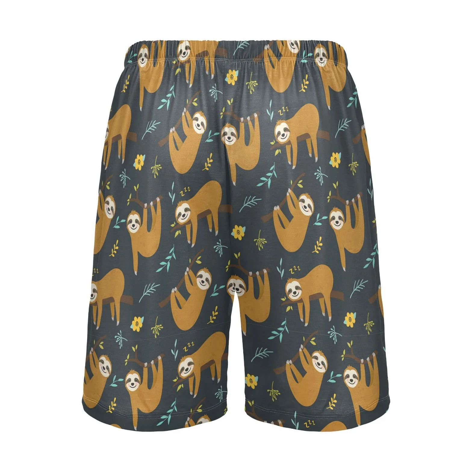 Ollabaky Pantalones cortos de pijama para hombre, pantalones cortos para dormir, pantalones de pijama con bolsillo