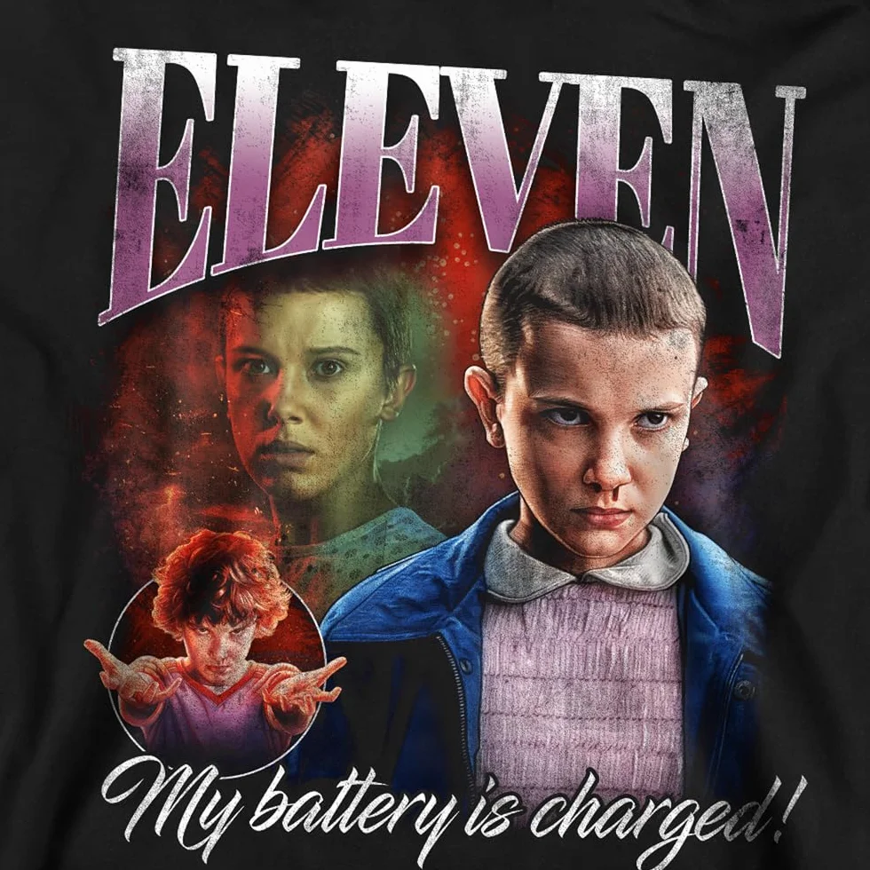 Stranger Things Stranger Things Eleven Homage Unisex Sweatshirt, Black Sudadera Unisex Adulto (Pack de 1)