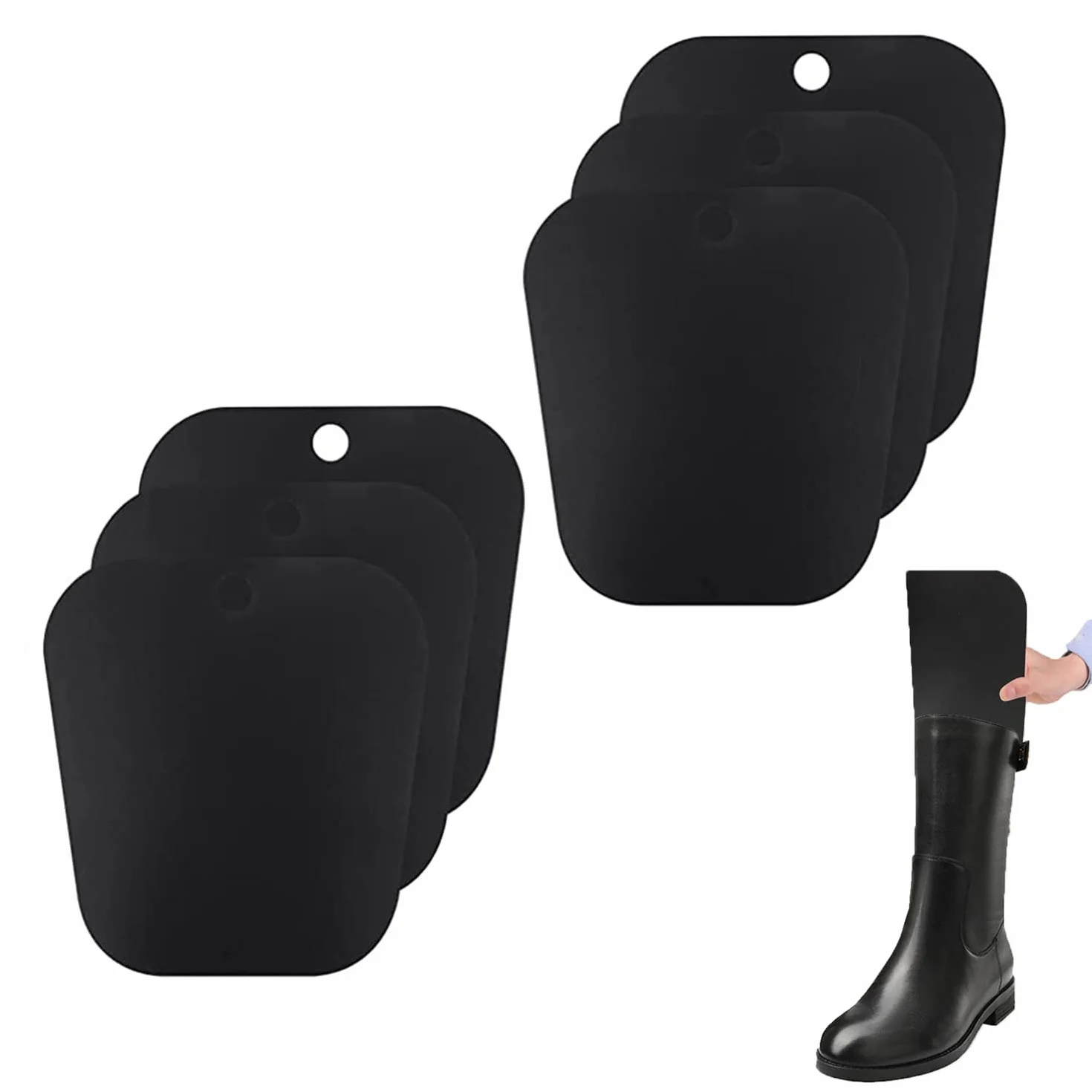 6 Piezas Insertos de Formas de Botas, Hormas para Zapatos, Soportes de Botas Altas Plastico,Moldeador de Botas, Árboles de Botas Largas, Tensores de Botas para Mujeres Hombres