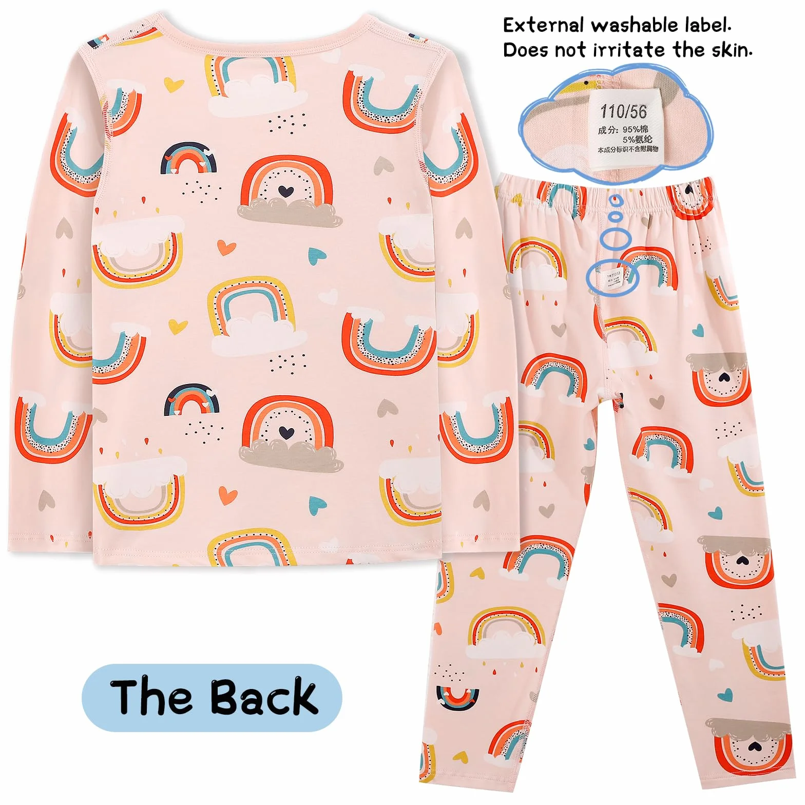 KAKU NANU Pijama de Algodón para Niños y Niñas | 2-10 Años Manga Larga | con Estampado de Animales | Regalo Ideal para Dormir