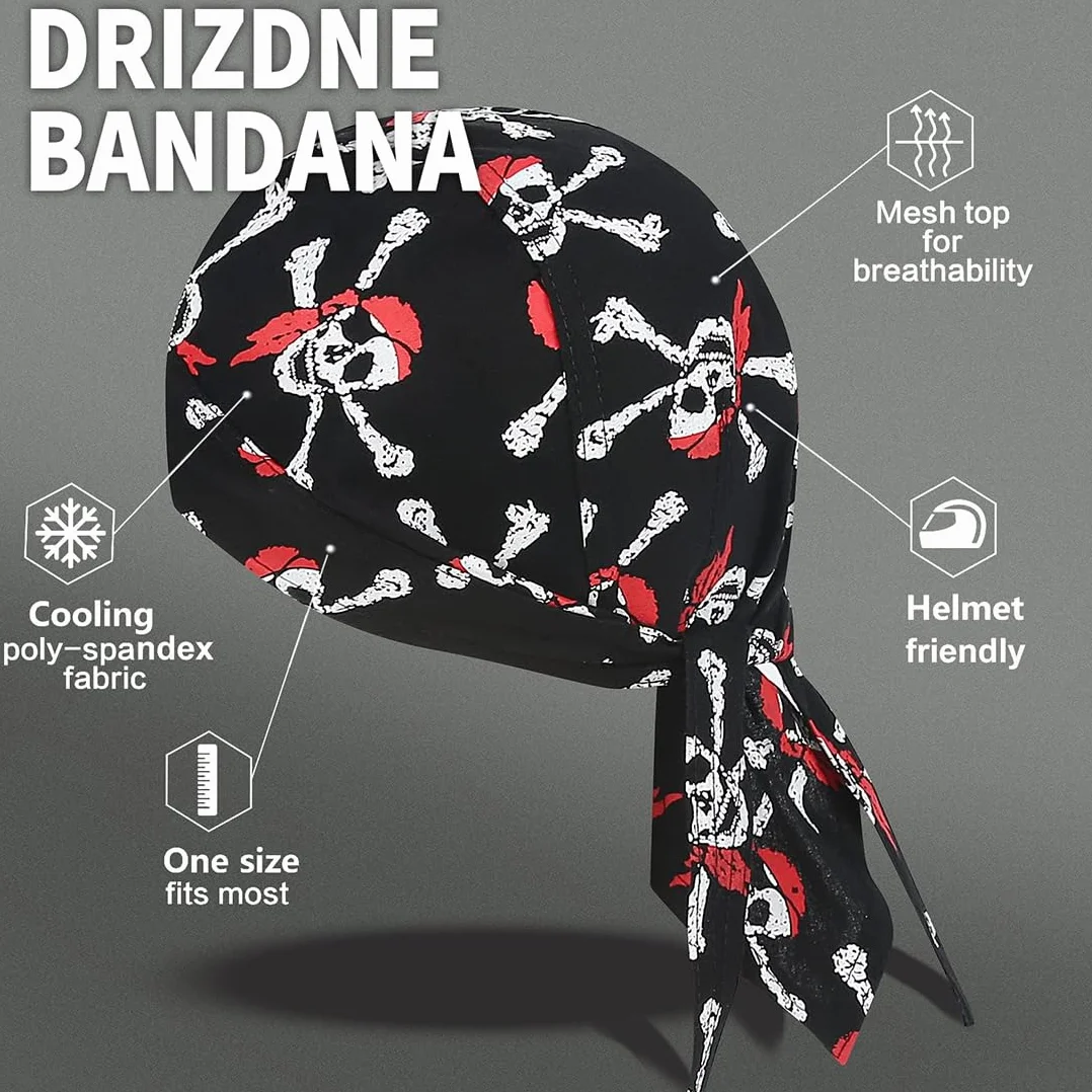 2 Piezas Bandana Ciclismo Hombre Mujer Pañuelo Cabeza Ciclismo para Nadar Correr Senderismo Montañismo y Moto