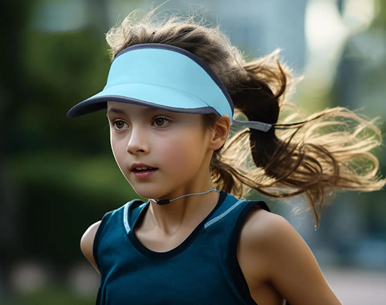YAMEE Gorra con Visera para Niños Malla Transpirable,Sombrero de Verano para Niños Ligero Rápido Secado,Sombrero de Playa para Niña/Niño Protección UV,para Tenis,Running Exteriores