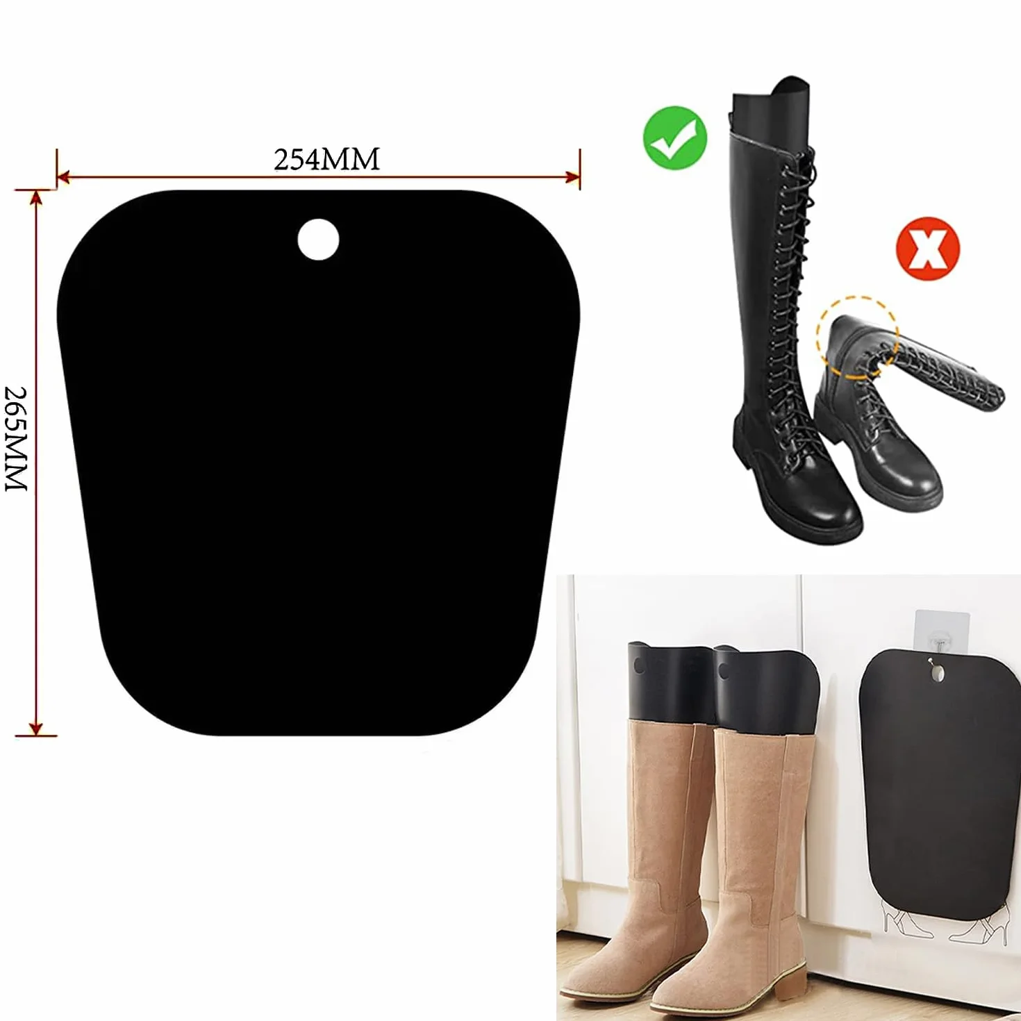 6 Piezas Insertos de Formas de Botas, Hormas para Zapatos, Soportes de Botas Altas Plastico,Moldeador de Botas, Árboles de Botas Largas, Tensores de Botas para Mujeres Hombres