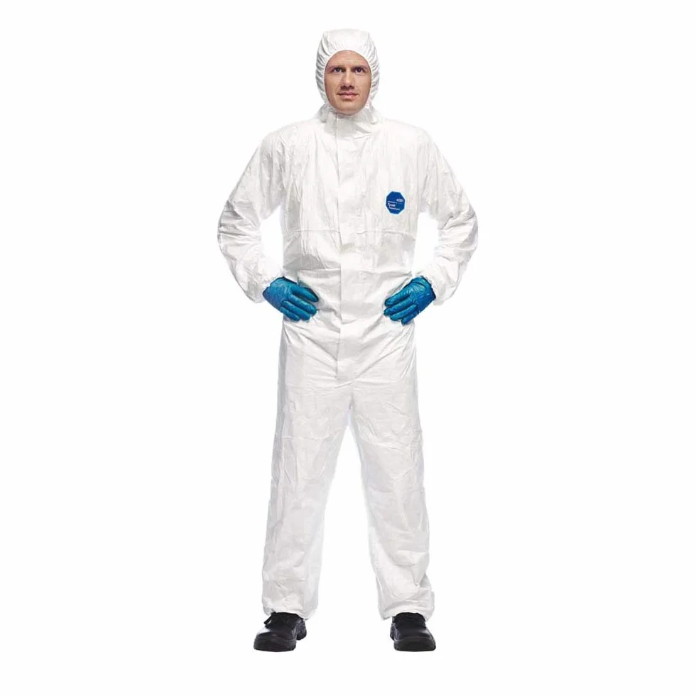 DuPont Tyvek 500 Xpert Ropa de protección química Categoría III Tipo 5-B 6-B Blanco