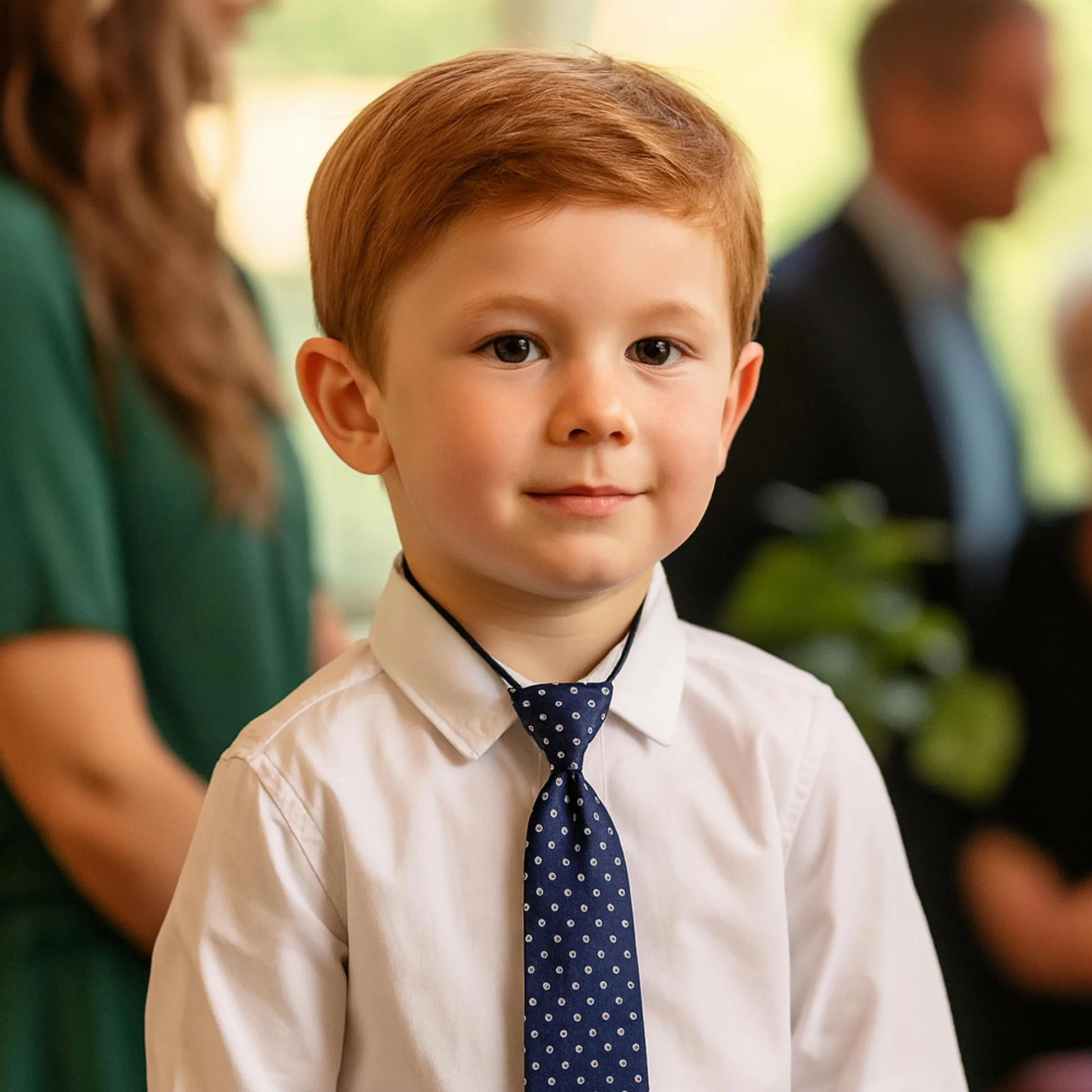 Corbata para niños con banda elástica flexible