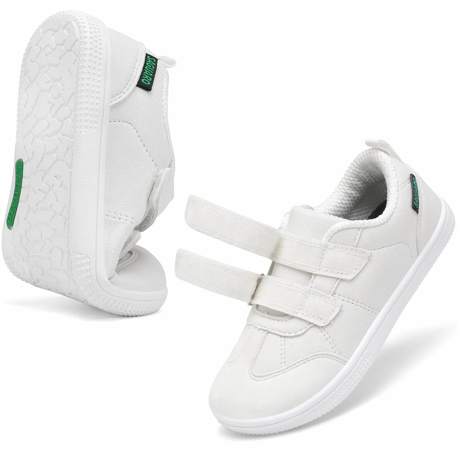 Saguaro Zapatillas Barefoot Casuales para niños con Cierre de Gancho y Bucle, para el día a día y el Colegio, Gr.25-35