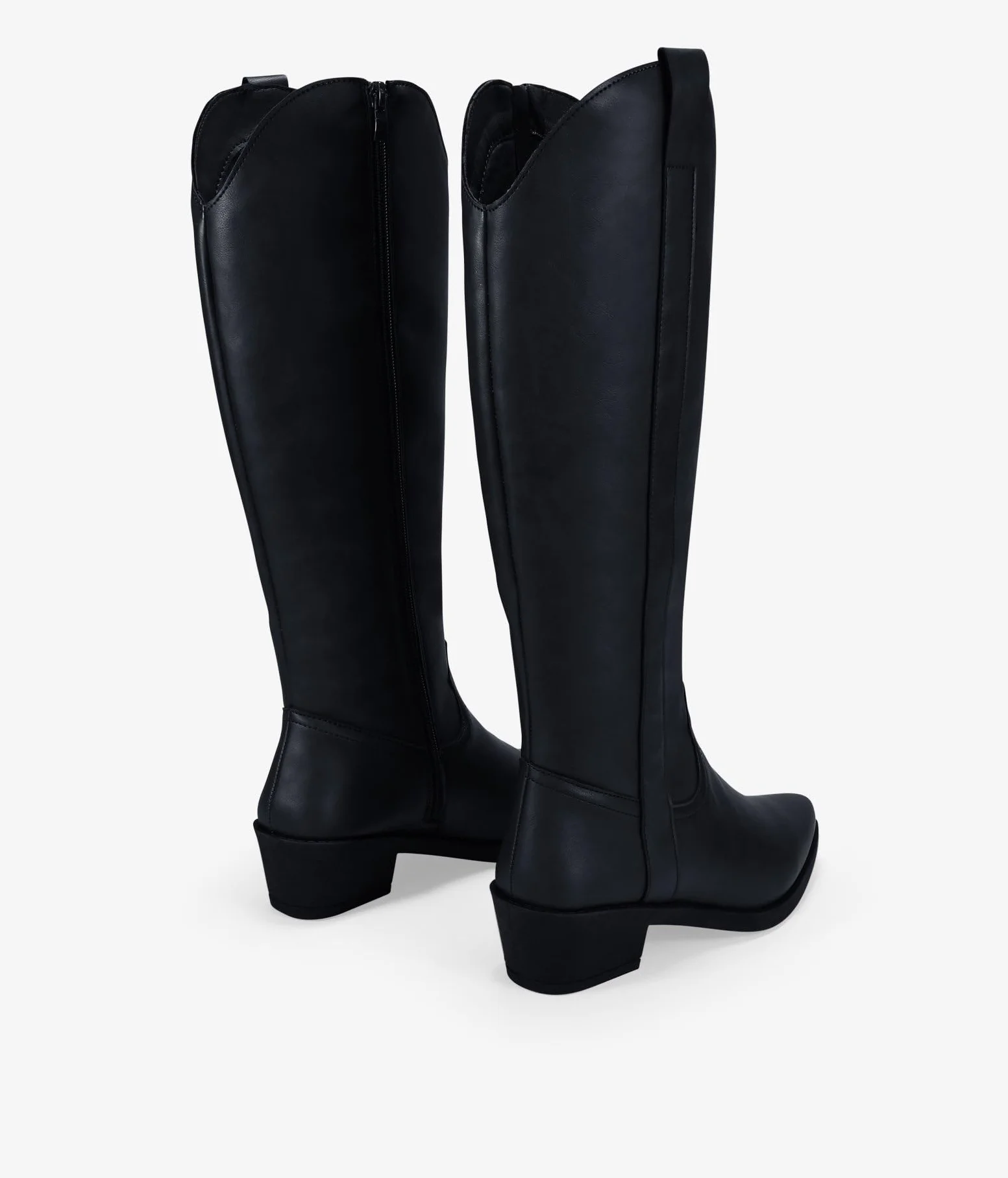 BOSANOVA Botas Camperas de caña Alta para Mujer con Doble Tirador y Suela con Acabado en Punta y tacón Ancho de 5 cm. Cierre con Cremallera. Calzado para Mujer