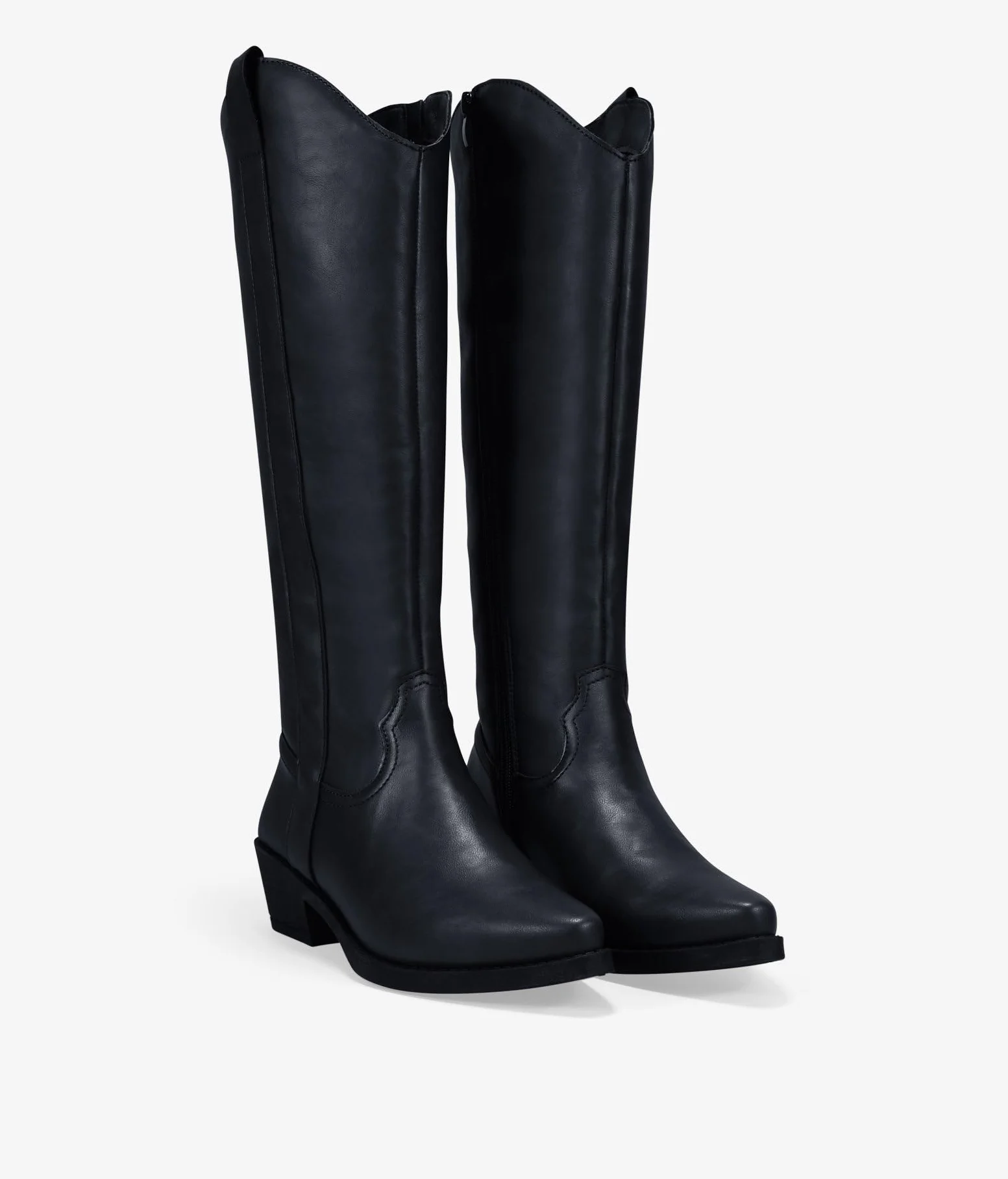 BOSANOVA Botas Camperas de caña Alta para Mujer con Doble Tirador y Suela con Acabado en Punta y tacón Ancho de 5 cm. Cierre con Cremallera. Calzado para Mujer