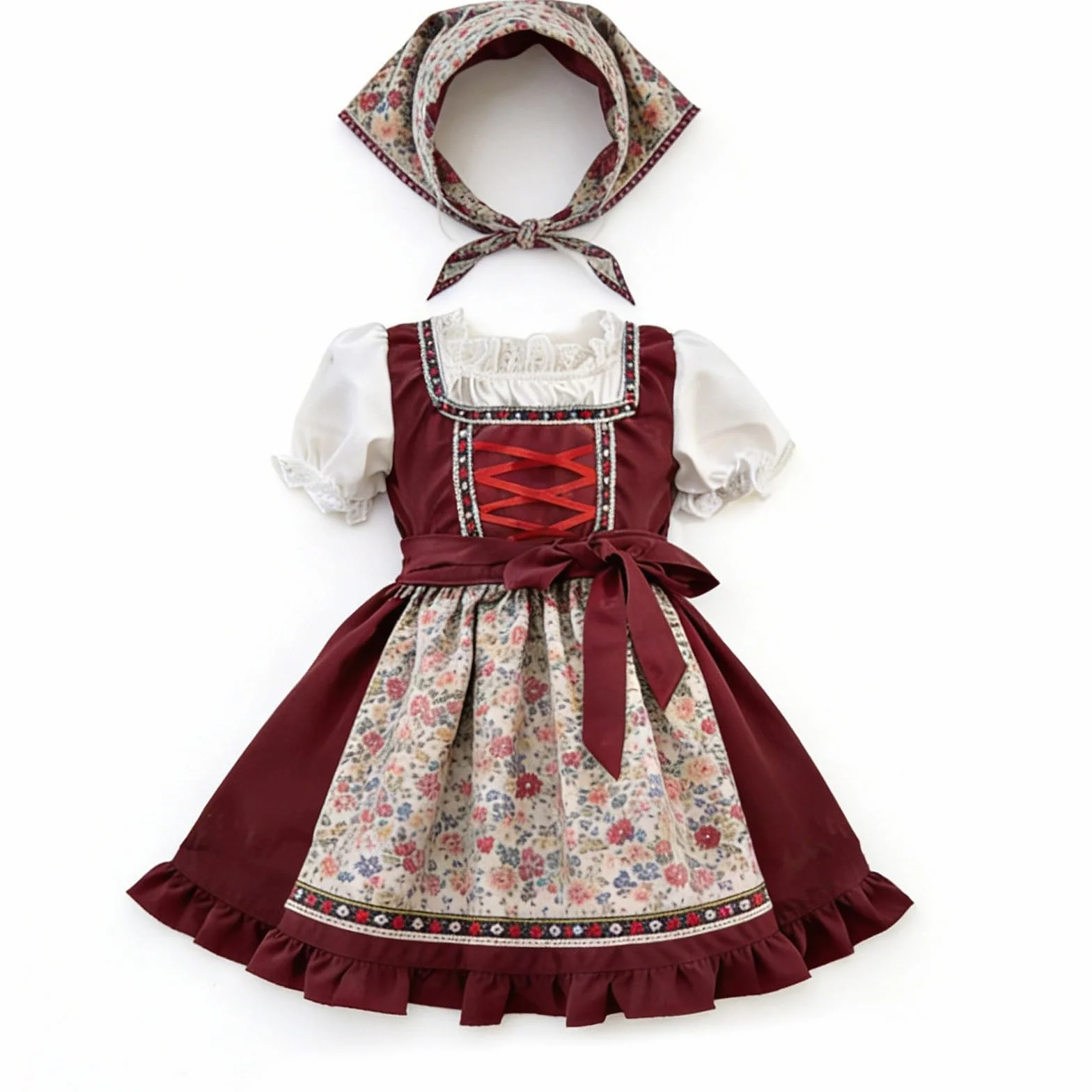 Conjunto Infantil de Estilo bávaro con Delantal para y día a día – Girls Outfits&Set categoría Productos-1 Armonía Entre Diversión y Práctica