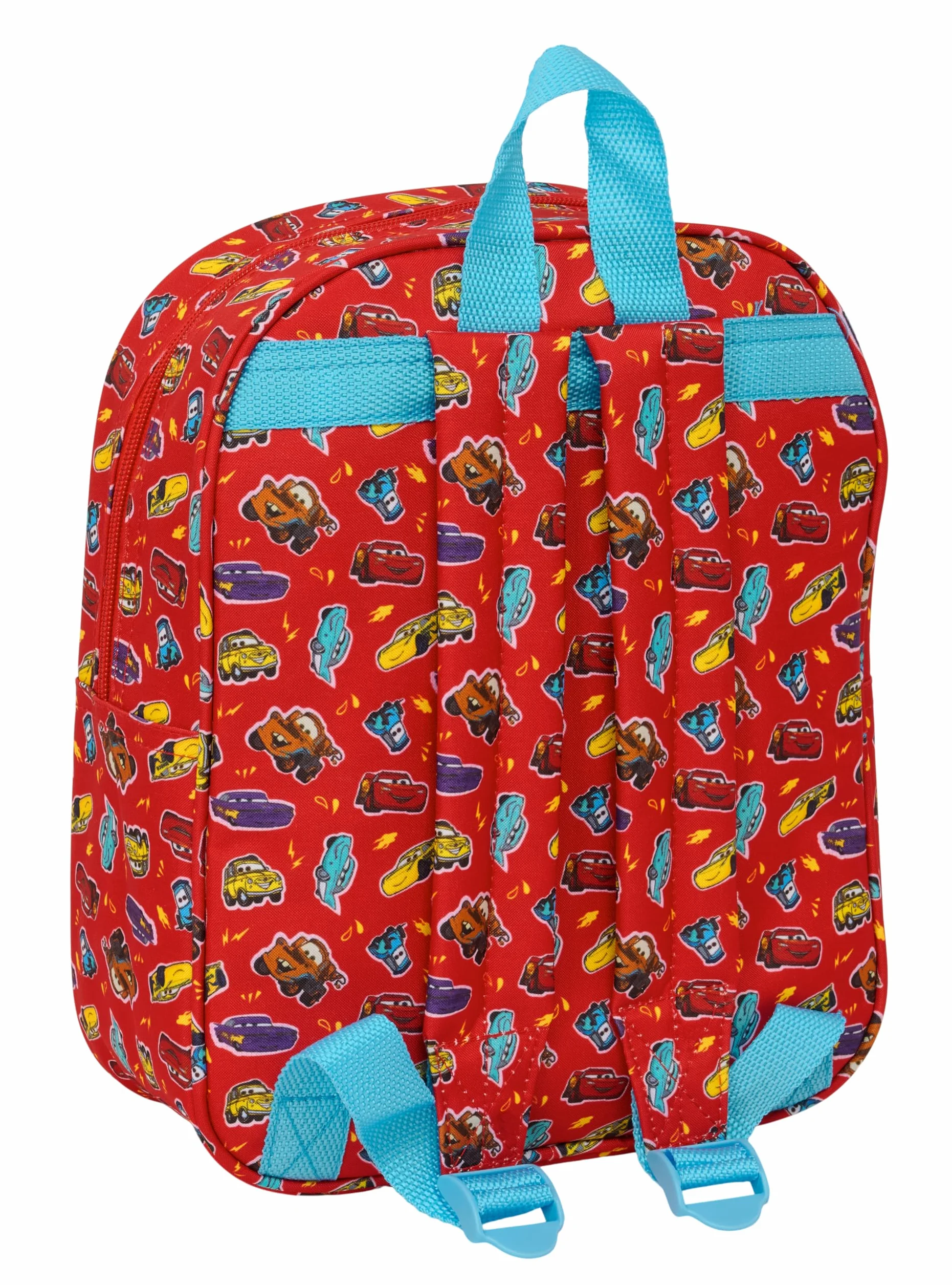 CARS - Mochila de Guardería 3D, Fácil Limpieza, Ideal para Niños de Diferentes Edades, Cómoda y Versátil, Calidad y Resistencia, 22x10x27 cm
