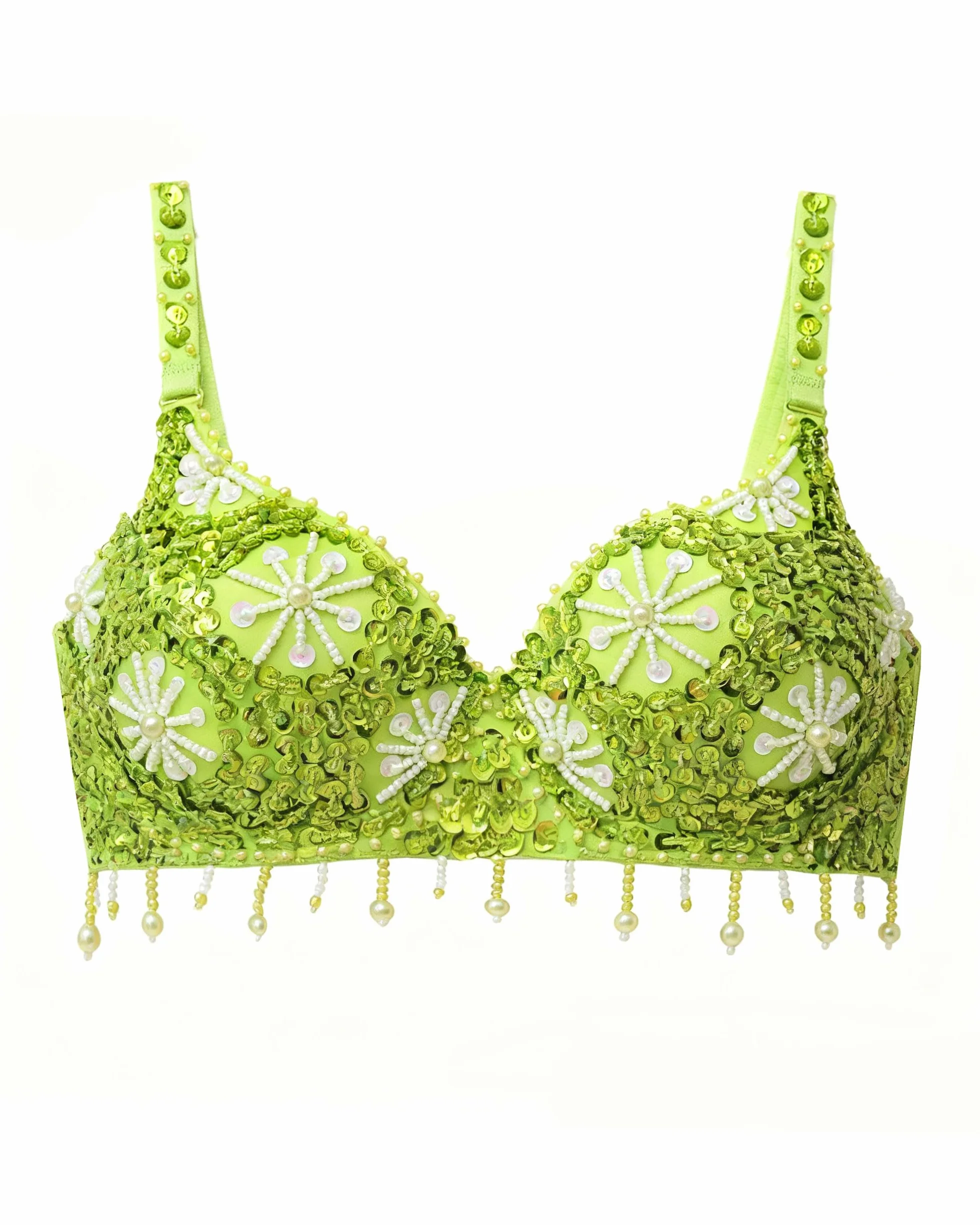 Royal SMEELASujetador con Lentejuelas para Mujer, Top con Lentejuelas para Danza del Vientre, Carnaval, Rave, Fiesta, Top Sujetador para Baile del Vientre