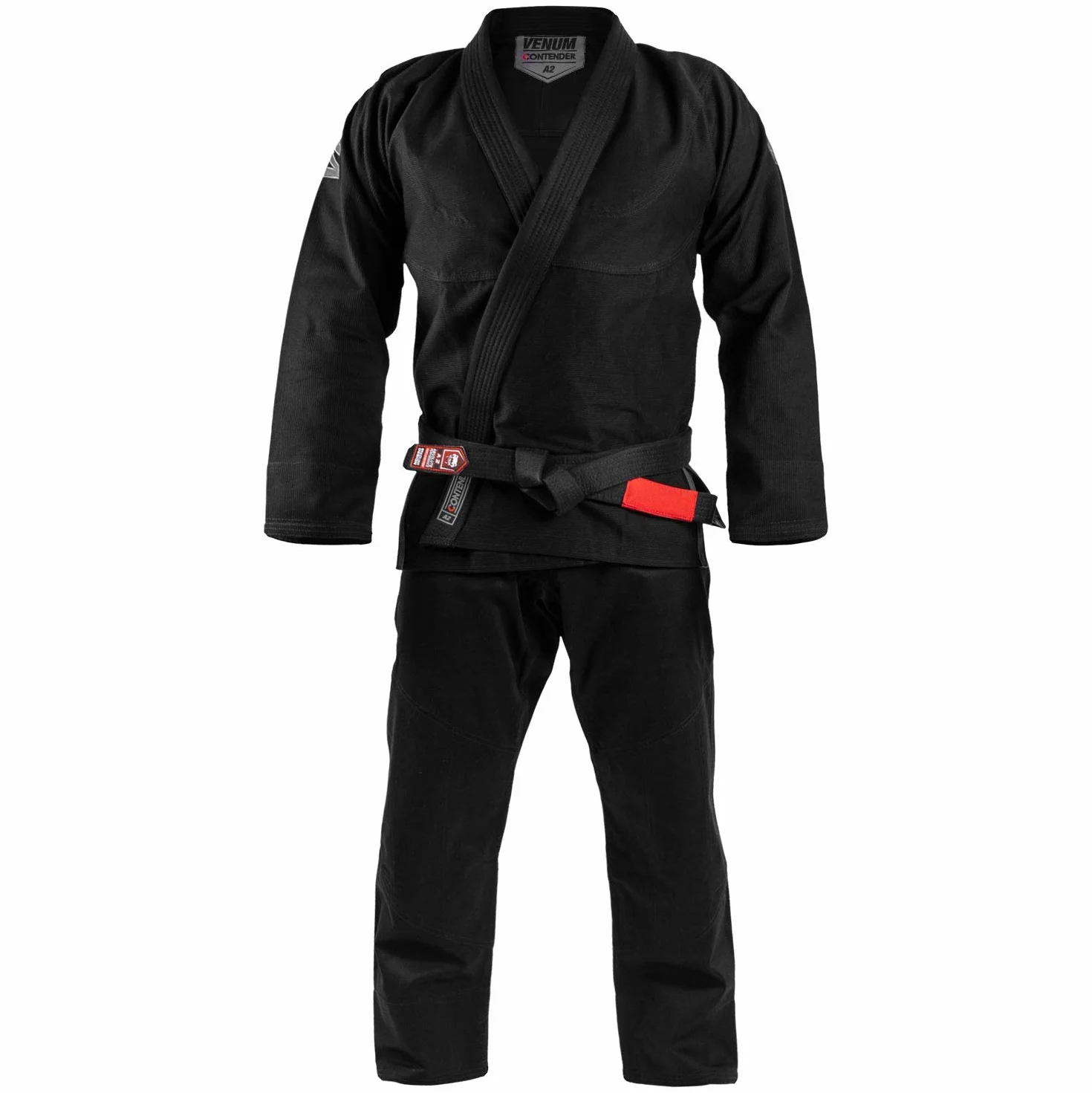 VENUM Contender EVO Kimono De Jiu Jitsu Brasileño/BJJ Gi, Unisex Adulto, Negro, A1.5