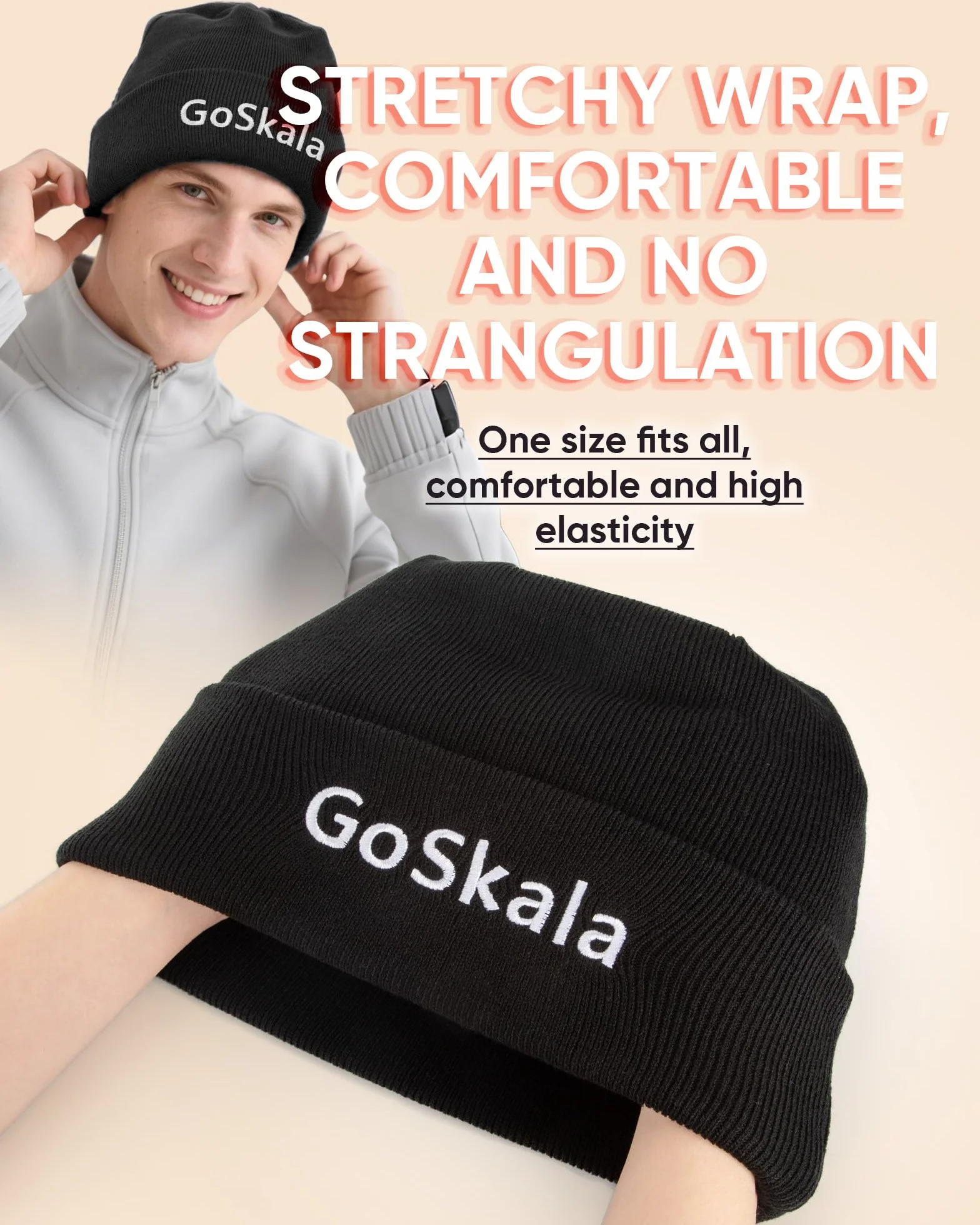 Gorro para hombre y mujer, gorro de invierno cálido, unisex, de punto, antiestático, elástico, talla única, para el frío