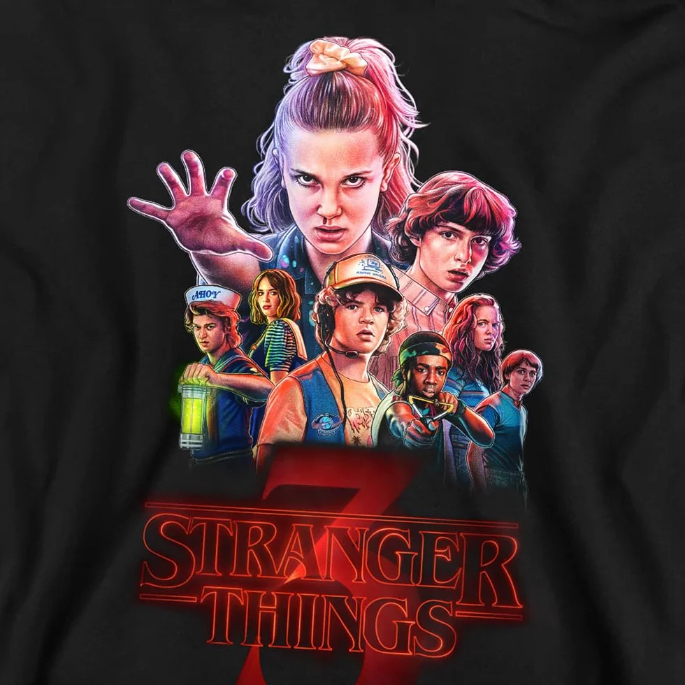 Stranger Things Stranger Things Season Three Poster Unisex Sweatshirt, Black Sudadera Unisex Adulto (Pack de 1)