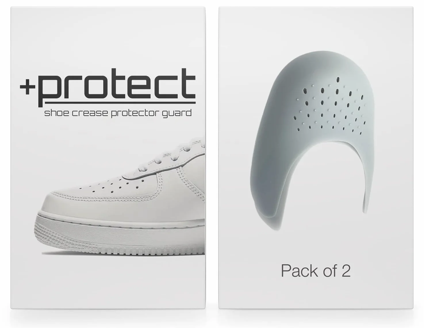 SOL3 +Protect | Protector de arrugas de zapatos para zapatillas: Air Force 1, Jordans, Dunks y más - 2 pares