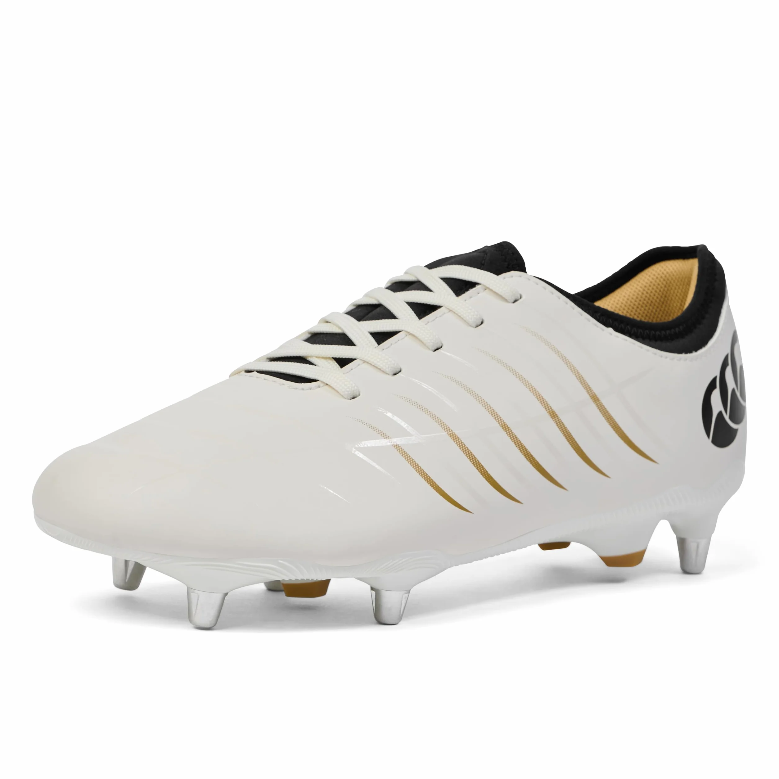 Canterbury Botas de Rugby Unisex Phoenix 2.0 Team Soft Ground para Adultos, Color Blanco
