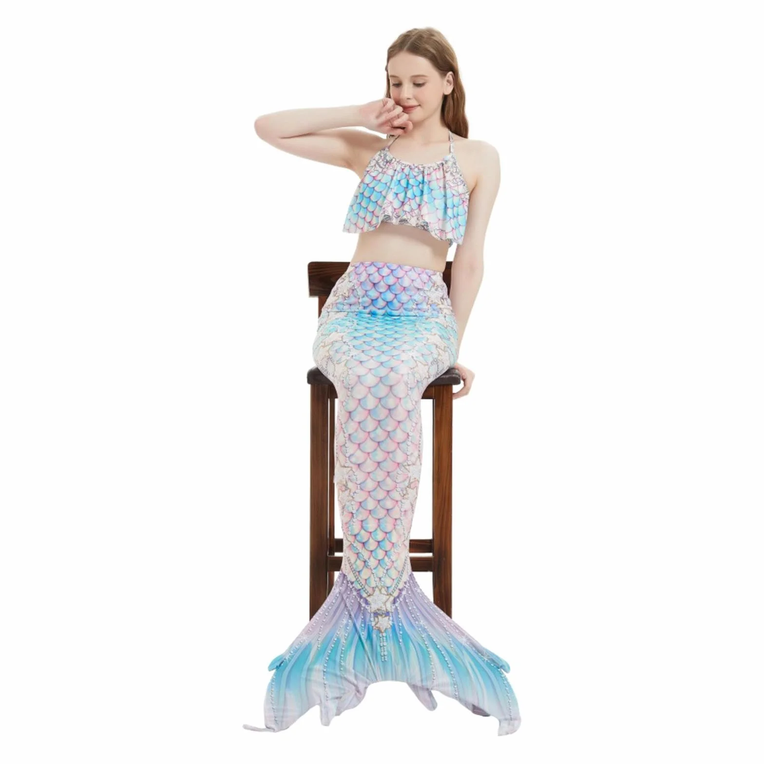 Lindo Conjunto Conjuntos Para NiñAs DiseñO Elegante Y Moderno Ideal Para Piscina Y Mar.,E-130