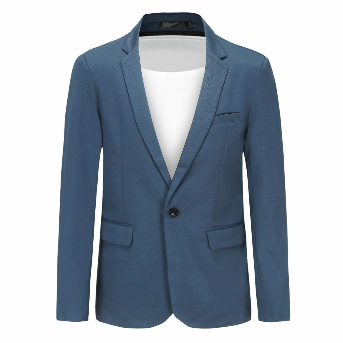 Allthemen Blazer Hombre Un Botón Casual Chaqueta de Traje Slim Fit para Hombre Ligero para Negocios