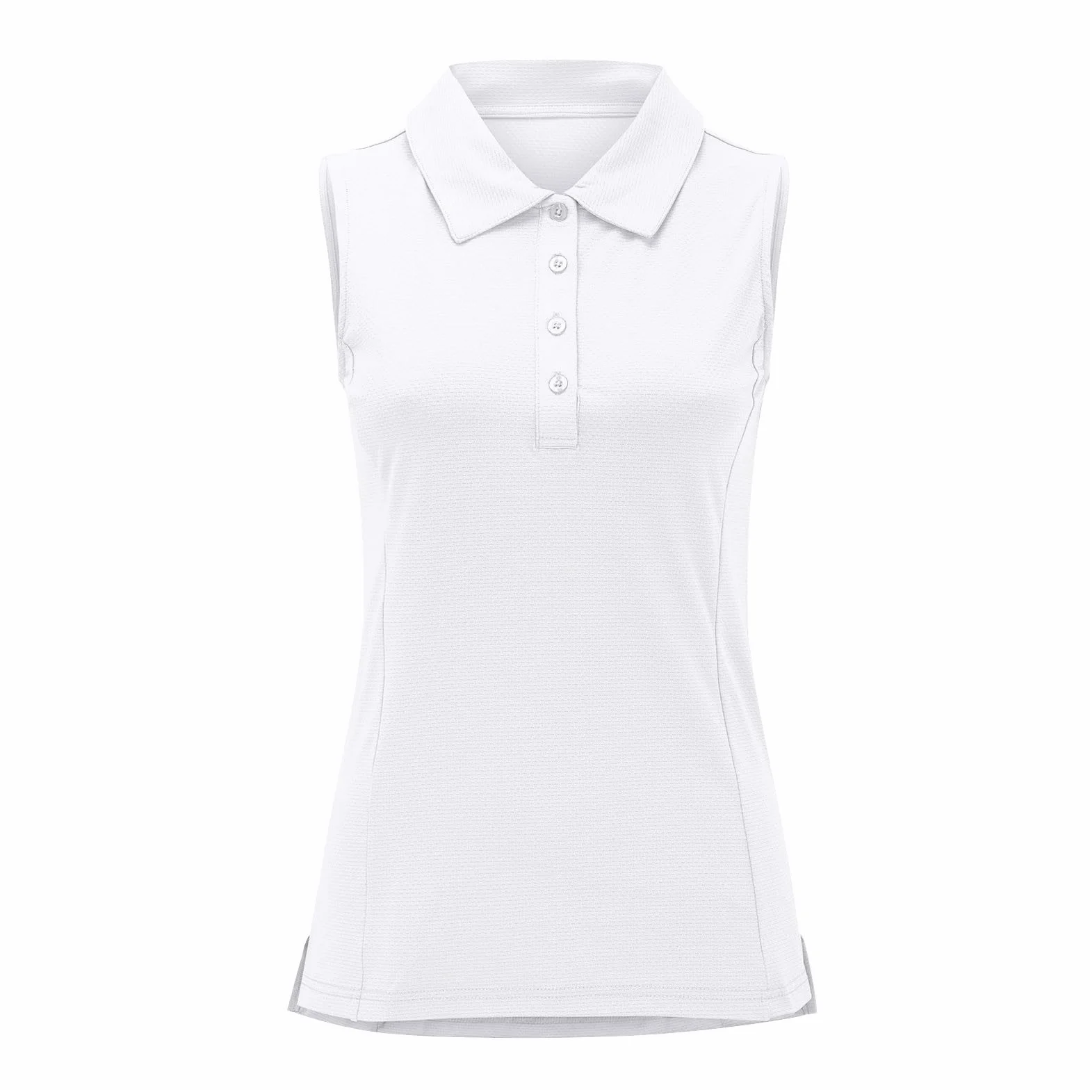 Polo para mujer sin mangas, polo de golf, cuello de pico, para tenis, fitness, entrenamiento, camiseta deportiva con cuello, de secado rápido, ligero, transpirable, camiseta de verano