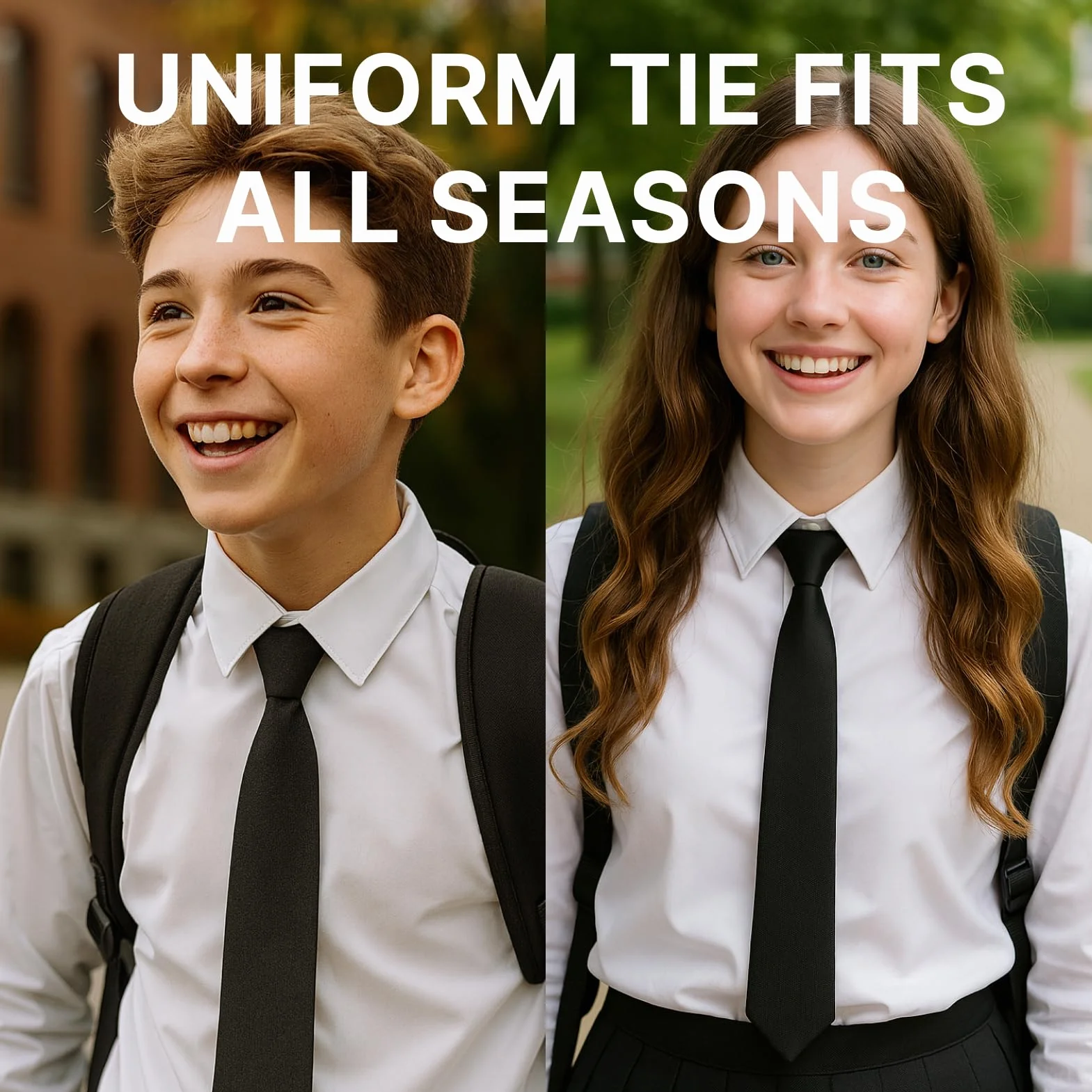 Corbatas para Mujer, 2 Piezas Corbata Ajustable para Niña Corbata Larga, Ideal para Cosplay, Escuela, Bodas, Fiestas y Más