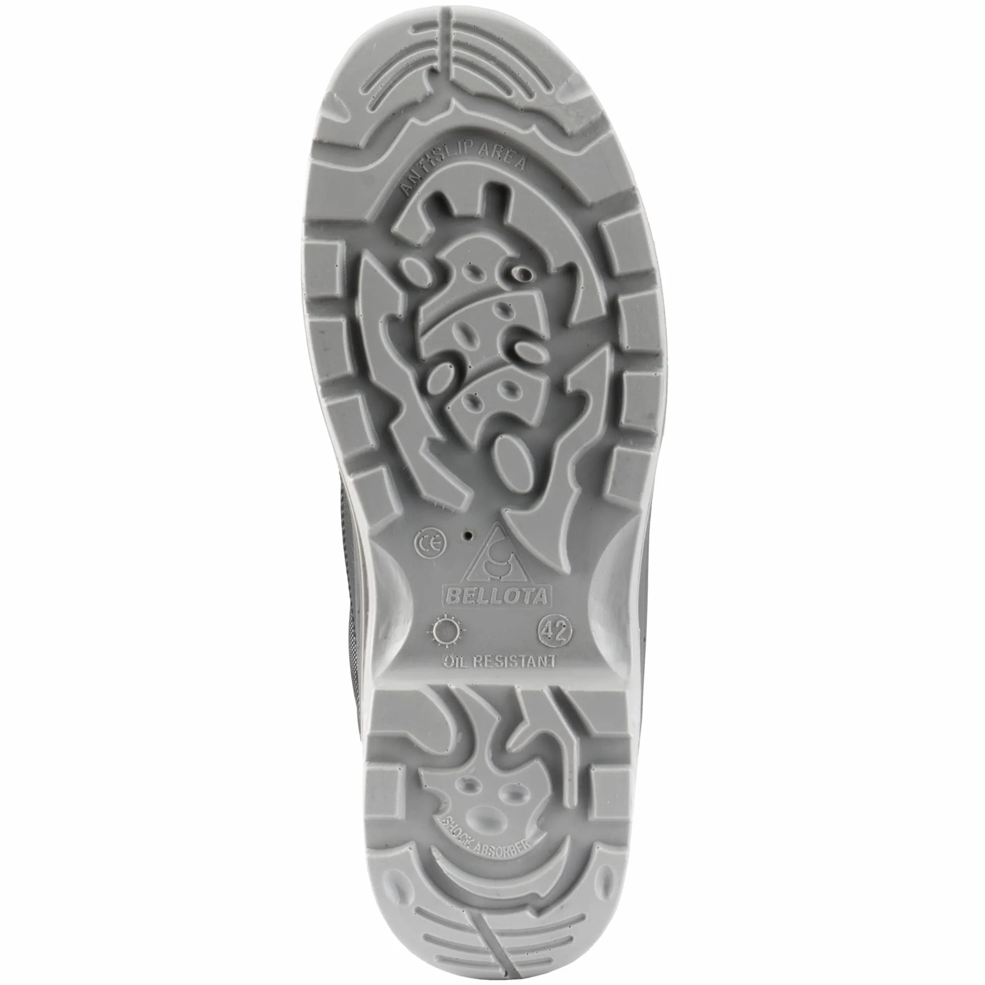 Bellota 72307NJS343 - Bota de Seguridad Comp+ Negra S3 de Hombre y Mujer (Talla 43) de Piel Hidrofugada Lisa, Acolchada y con Zonas Reforzadas Antiabrasión
