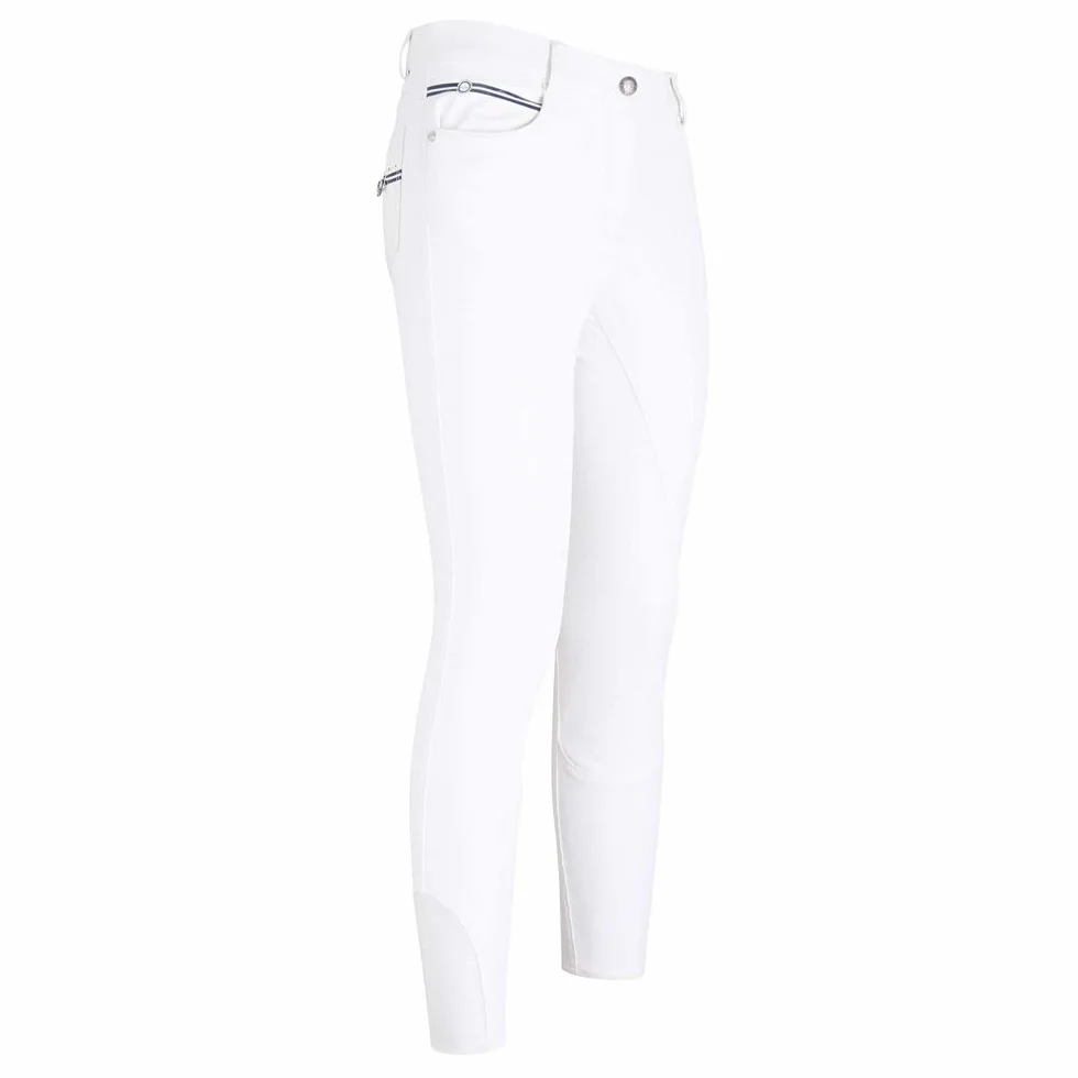 HV Polo Milou FS - Pantalones de equitación (talla 42), color blanco