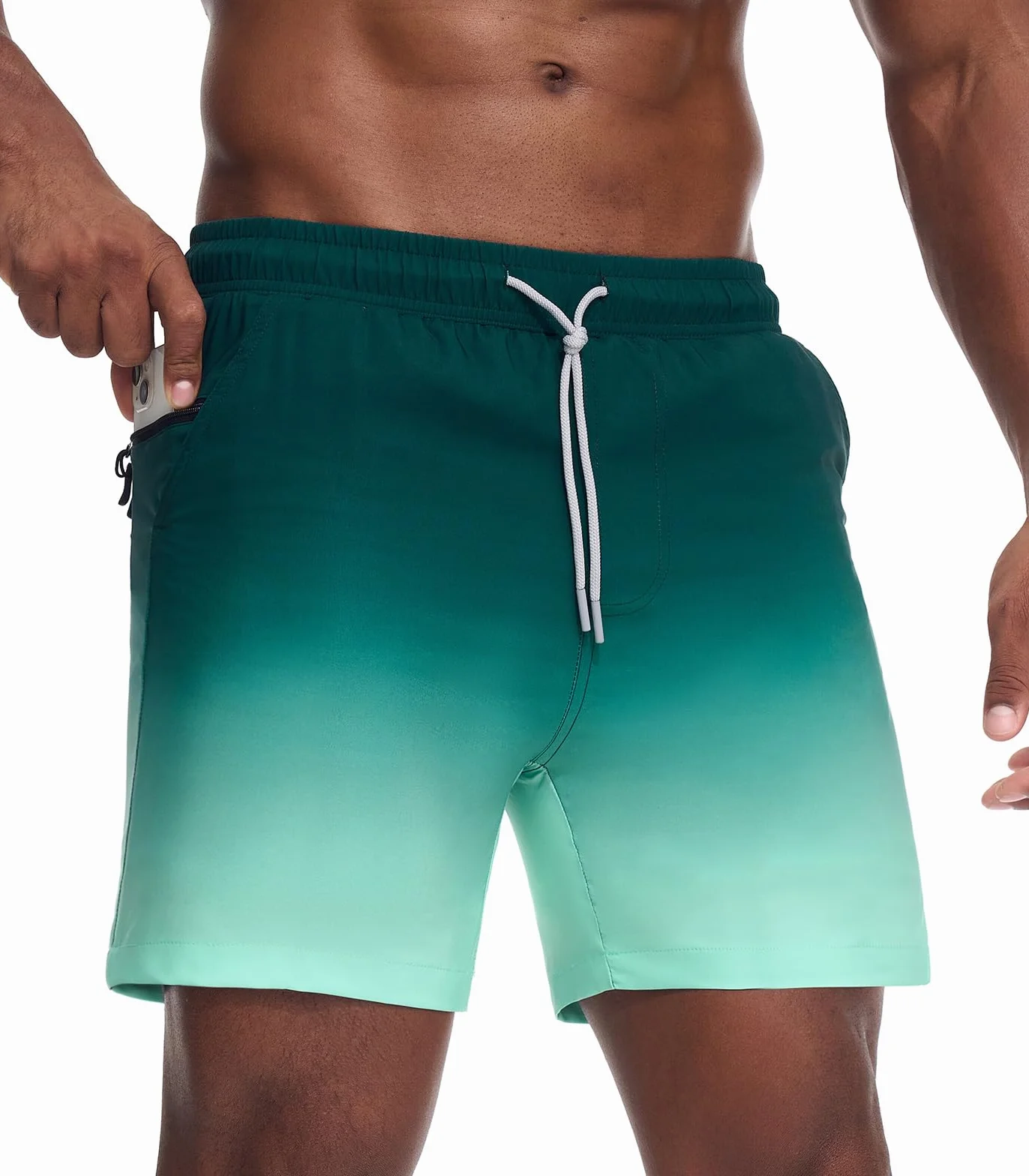 Bañador Hombre Shorts de Baño Shorts de Playa Short de Verano 2 en 1 con Forro de Compresión y Malla Secado Rápido para Vacaciones