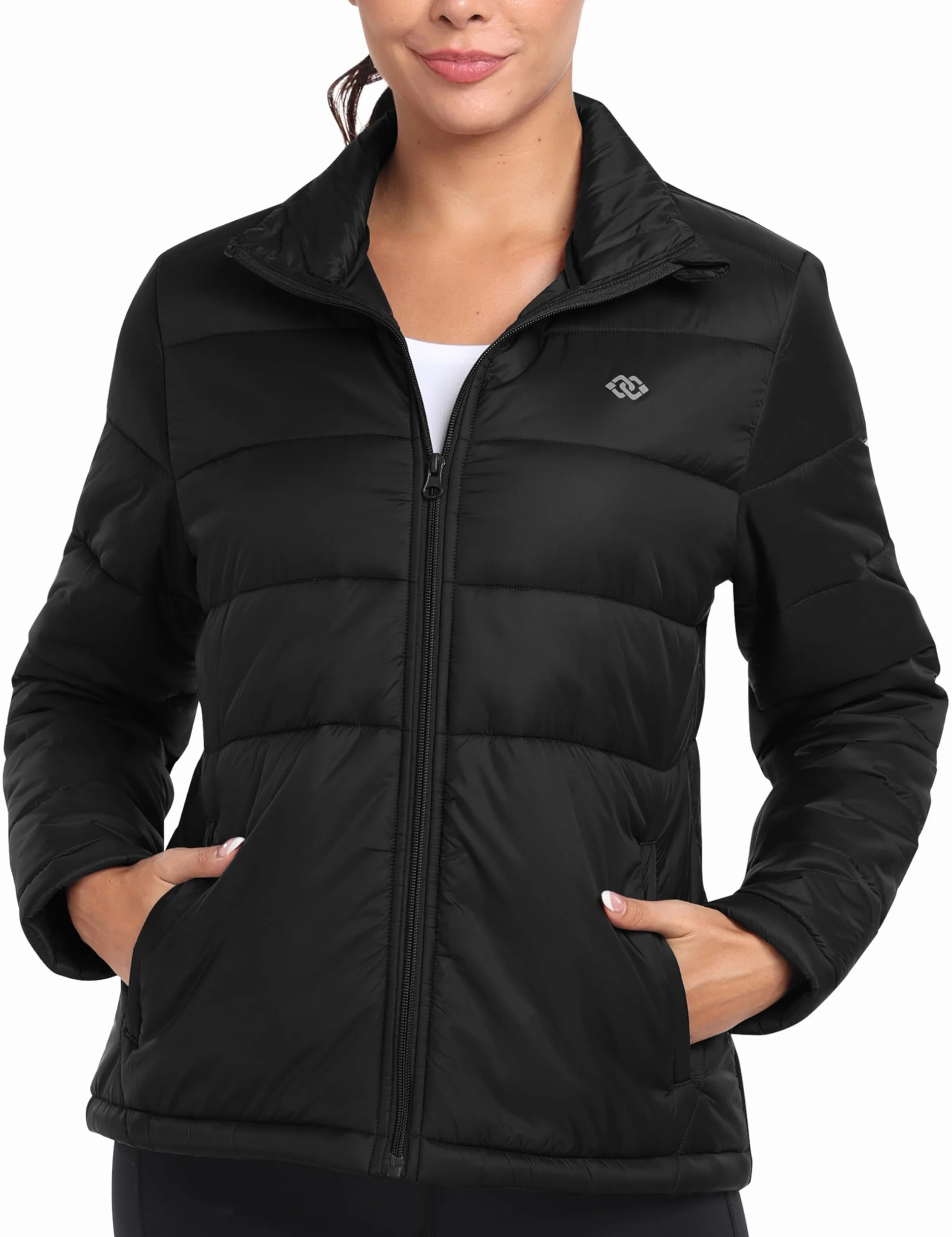 MoFiz Chaqueta de Pluma Ligero Mujer Chaqueta de Plumón Invierno Cálido Plumiferos Abrigo Antiviento con bolsillo
